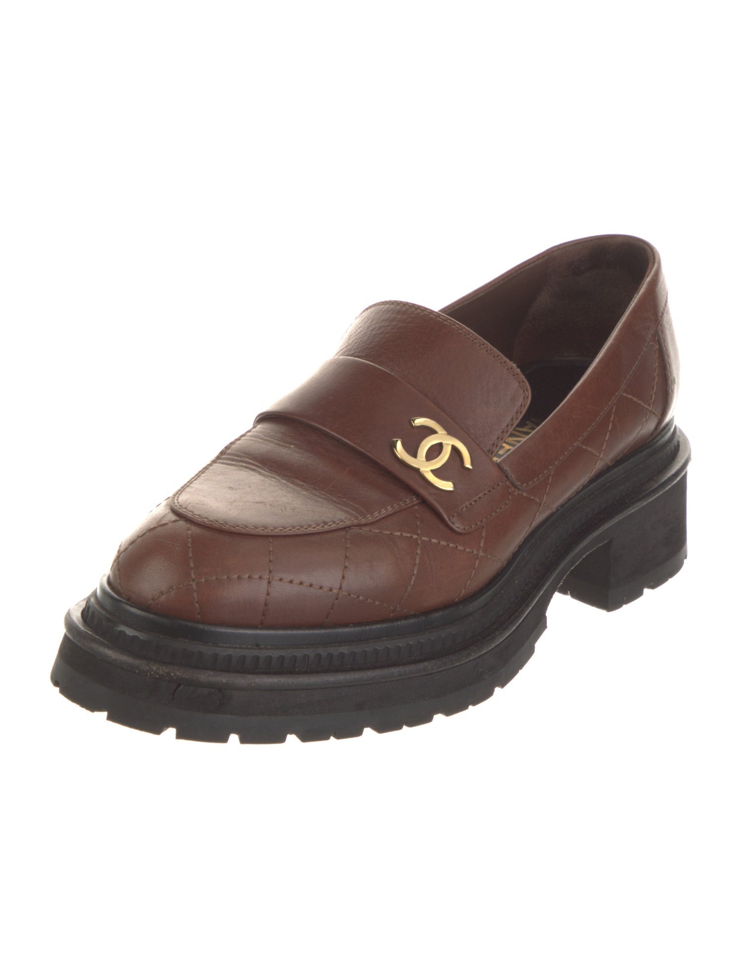 Chanel 2023 Interlocking CC Logo Loafers
