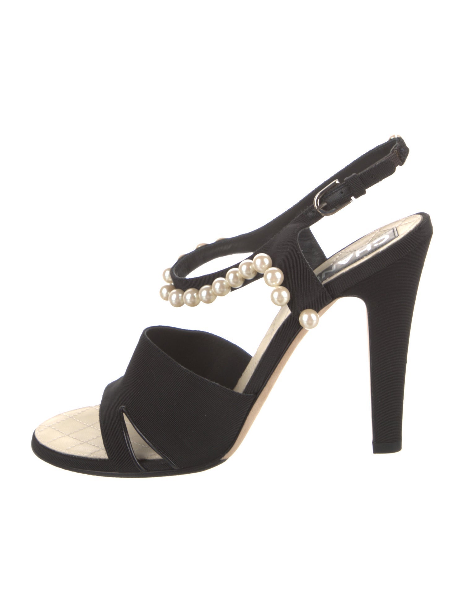 Chanel 2014 Interlocking CC Logo Slingback Sandals