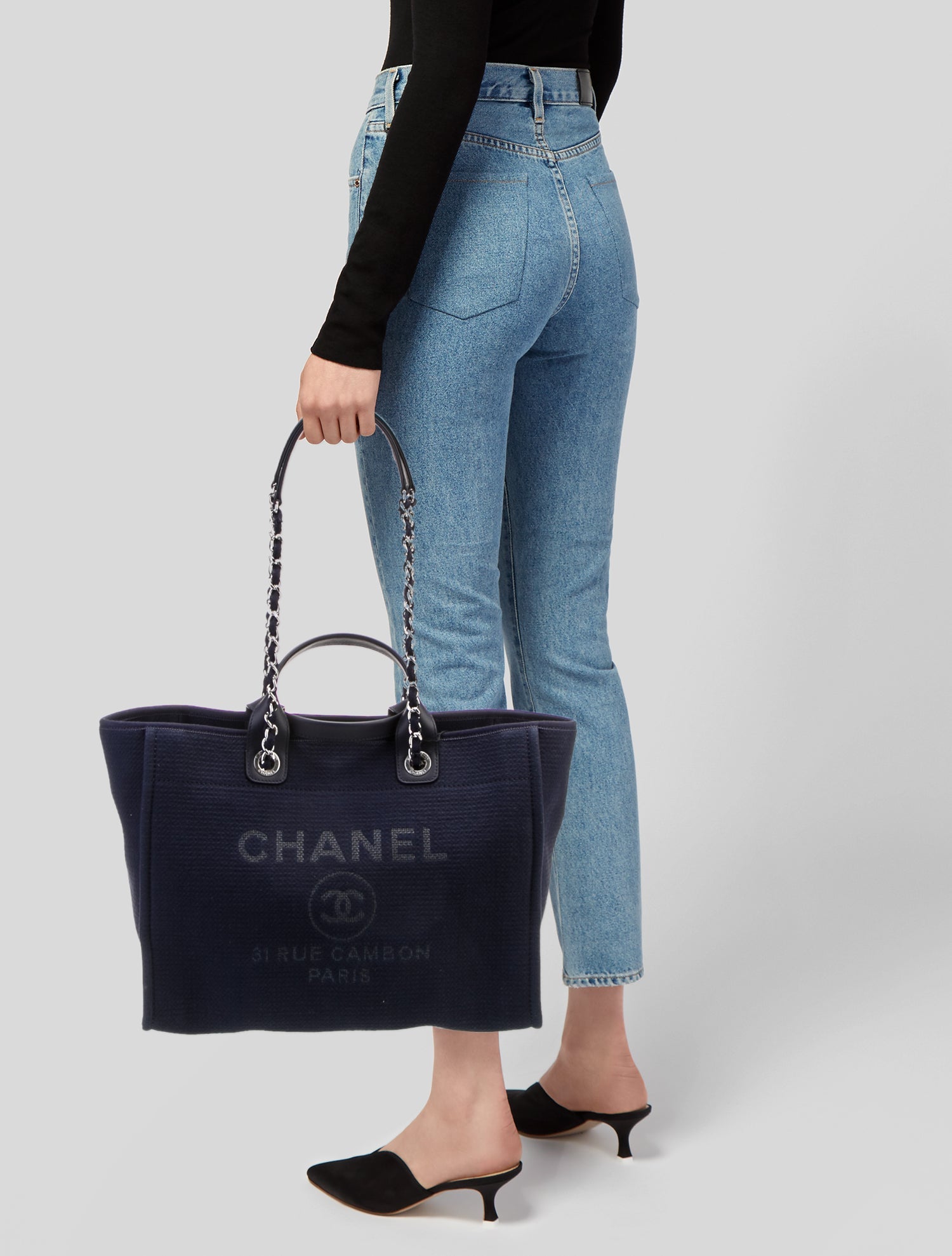 Chanel Large Deauville Shopping Bag w/Tags