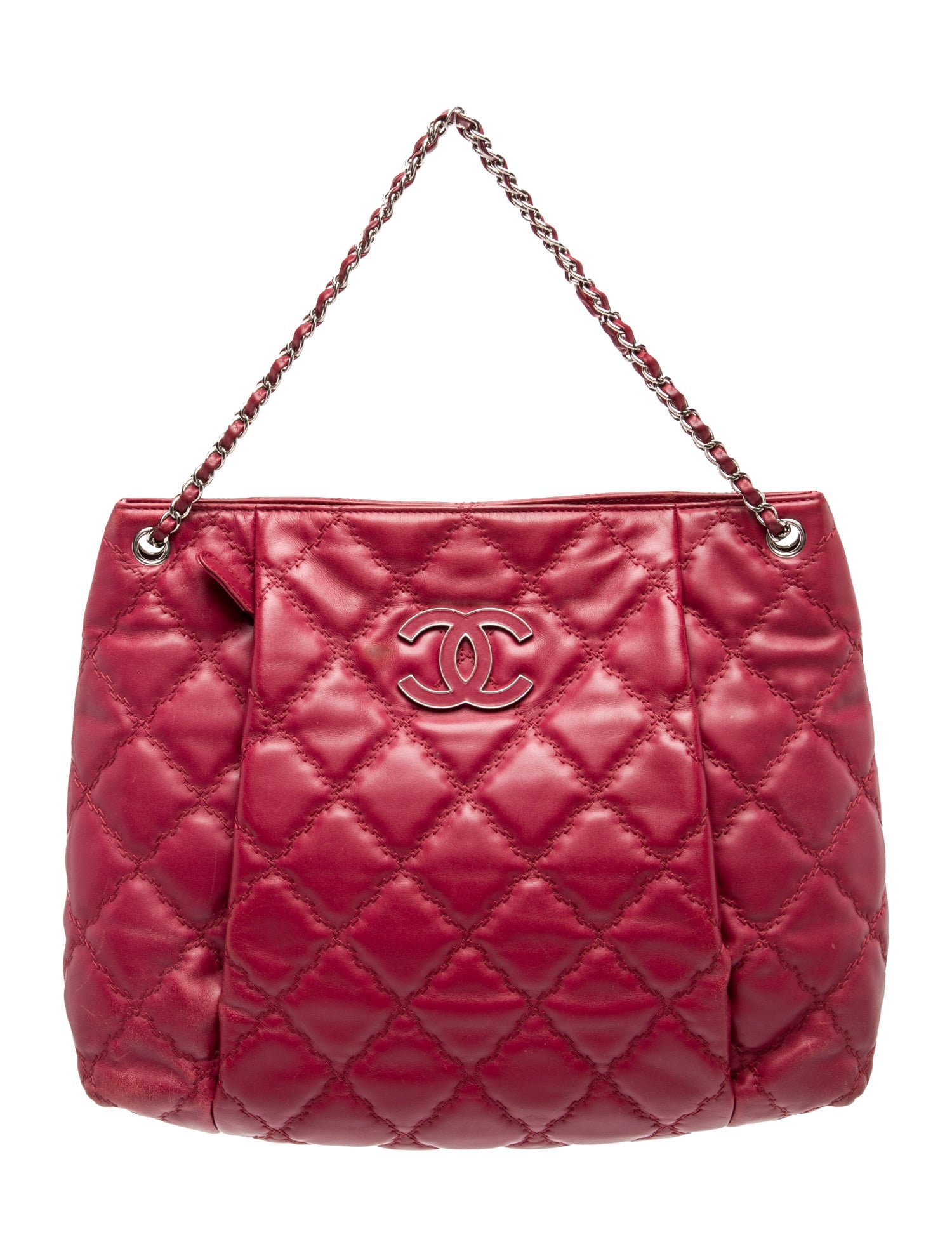 Chanel Large Double Stitch Hamptons Shopping Tote