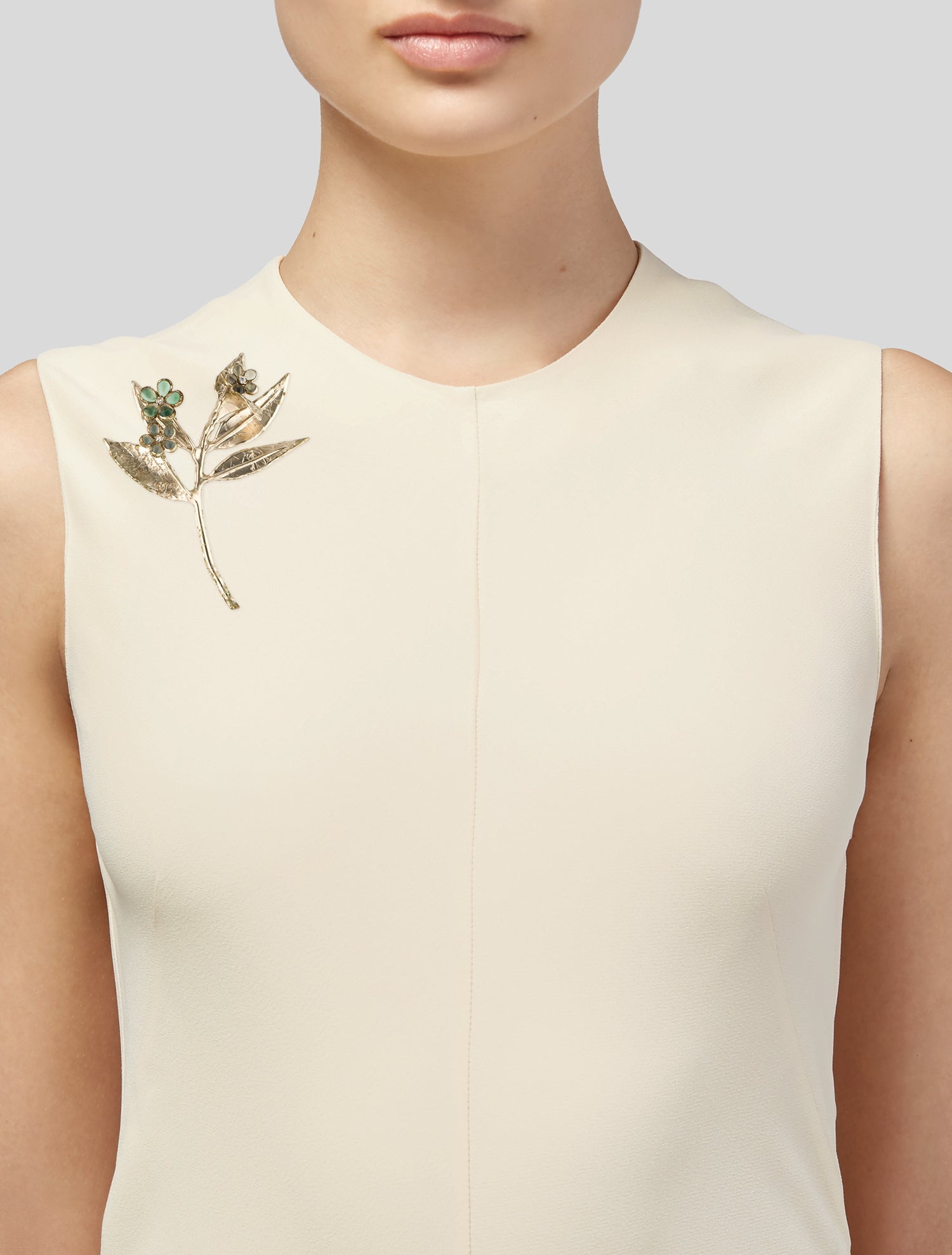 Chanel Strass & Resin Flower Brooch