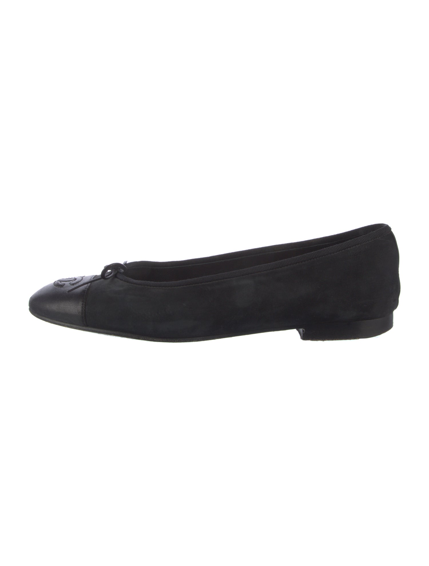 Chanel Vintage Interlocking CC Logo Ballet Flats