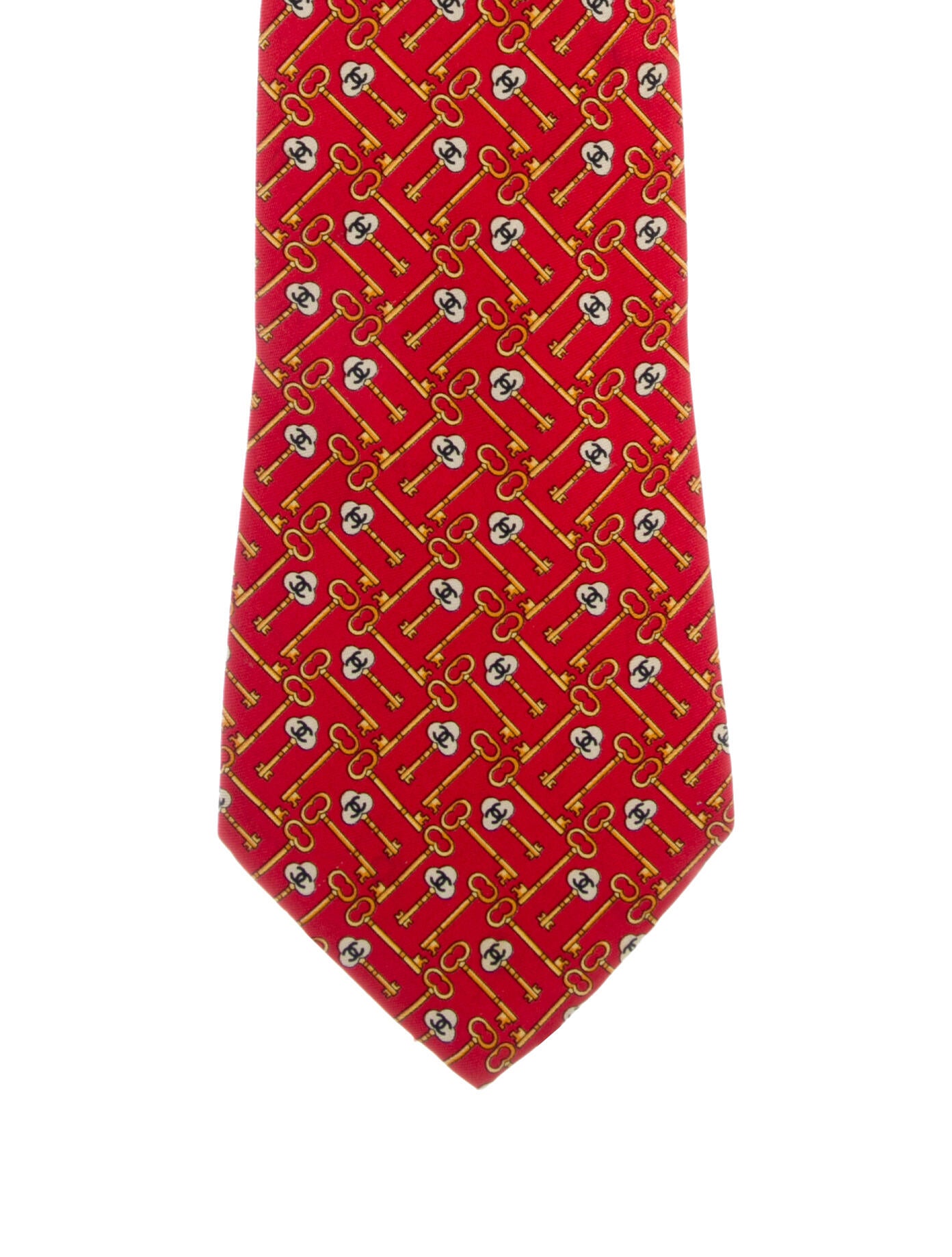 Chanel Silk Pattern Tie