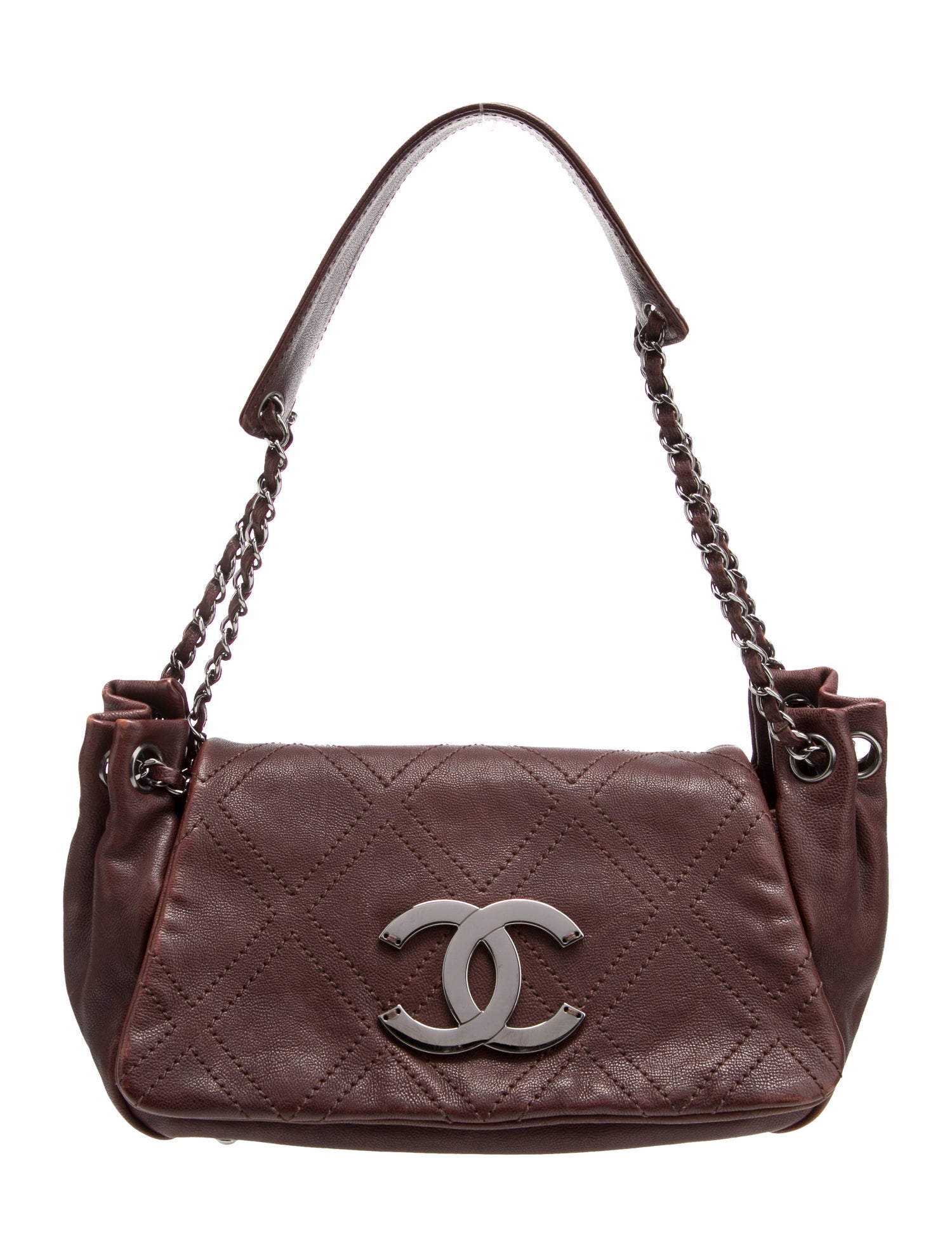 Chanel Diamond Stitch Accordion Flap Bag