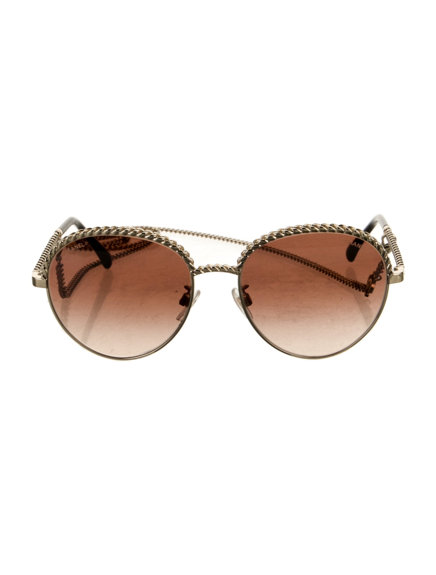 Chanel Interlocking CC Logo Aviator Sunglasses