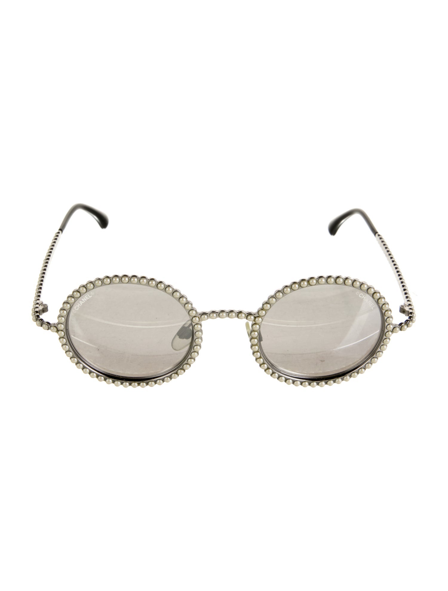 Chanel Interlocking CC Logo Round Sunglasses