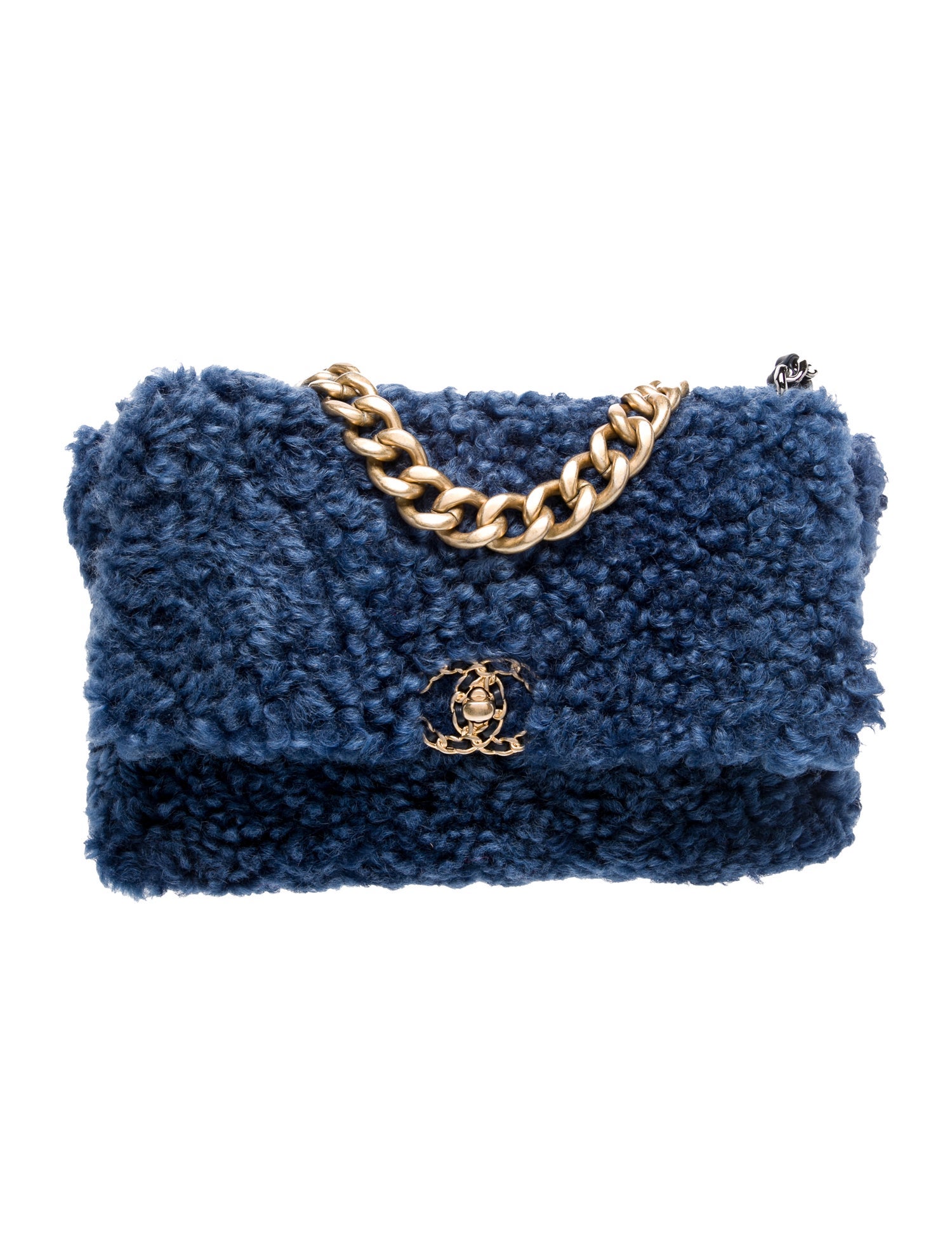 Chanel Large Shearling 19 Flap Bag