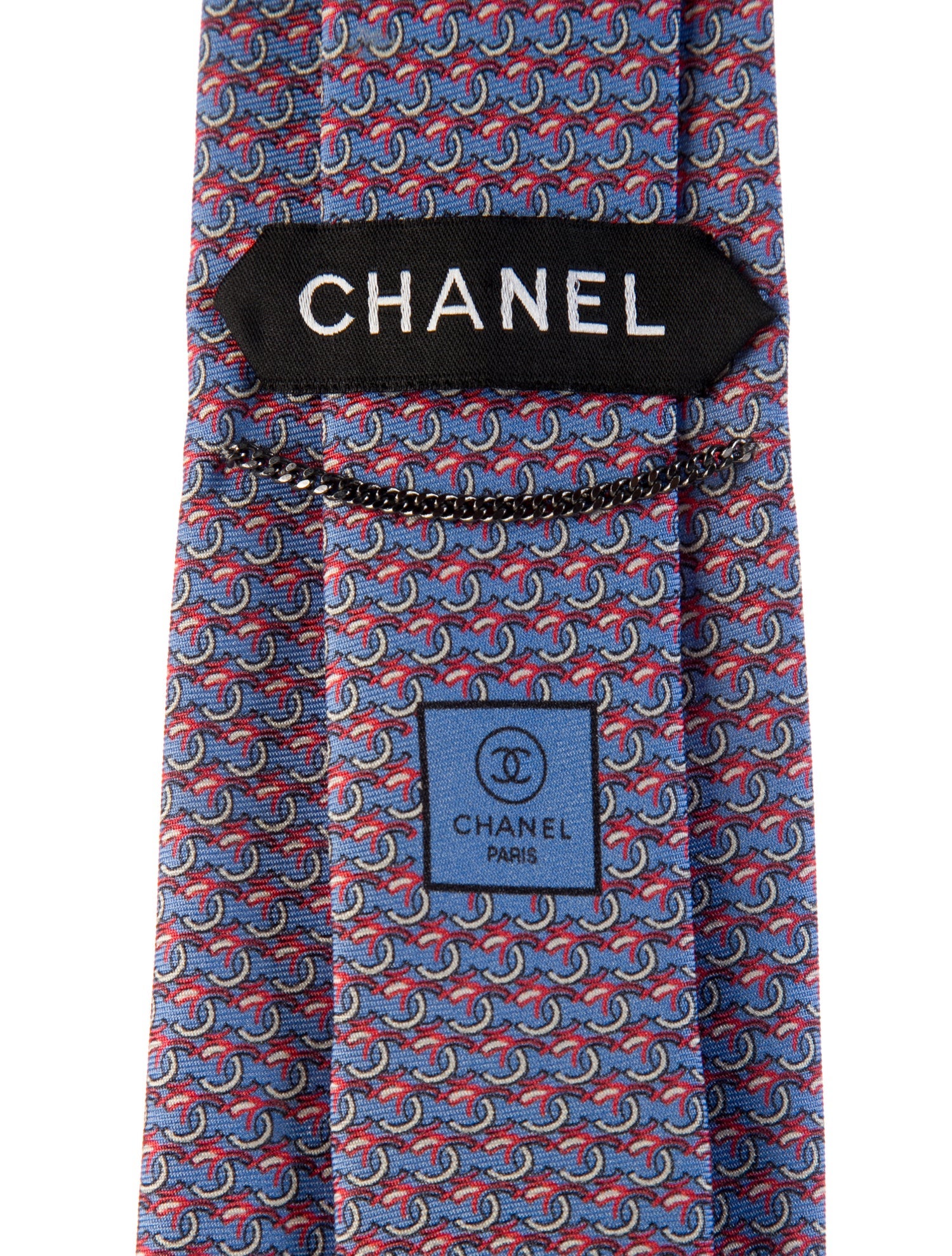 Chanel Silk Interlocking CC Tie