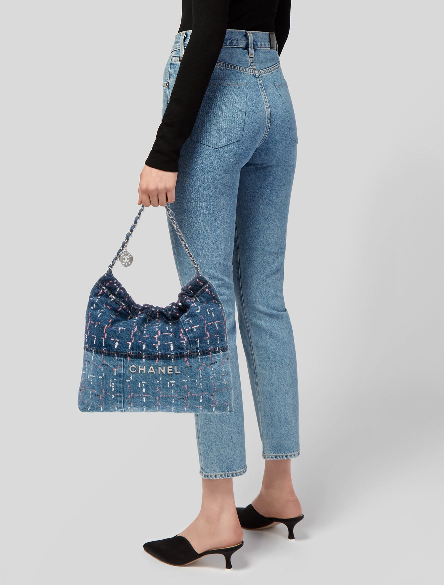 Chanel Paris-Dakar Sequin Denim 22 Hobo
