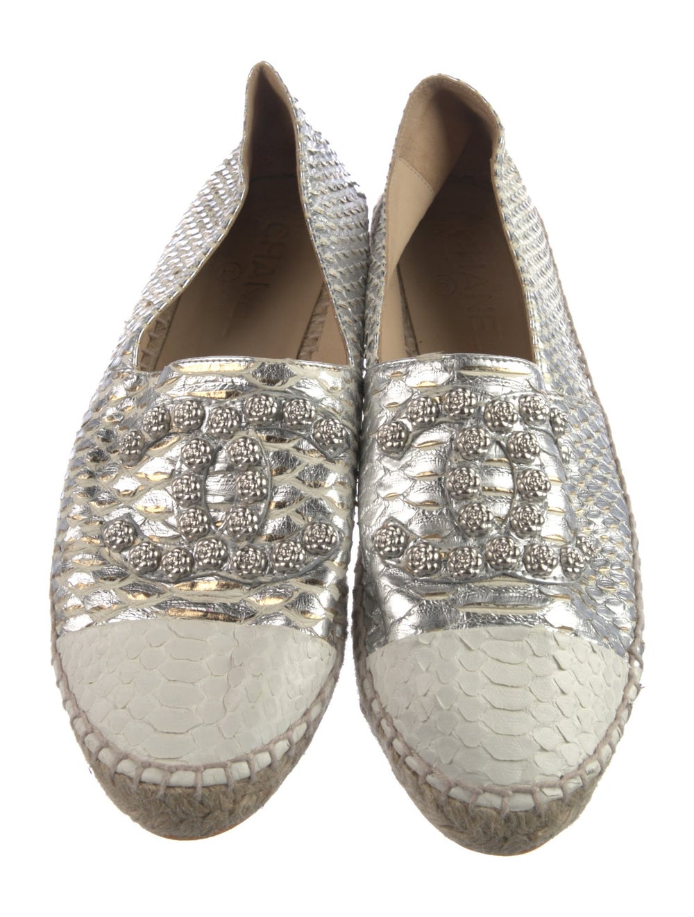 Chanel Python Espadrilles By Karl Lagerfeld Neutr… - image 3