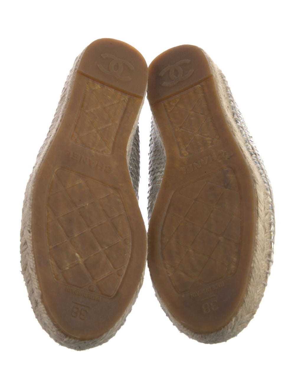 Chanel Python Espadrilles By Karl Lagerfeld Neutr… - image 5