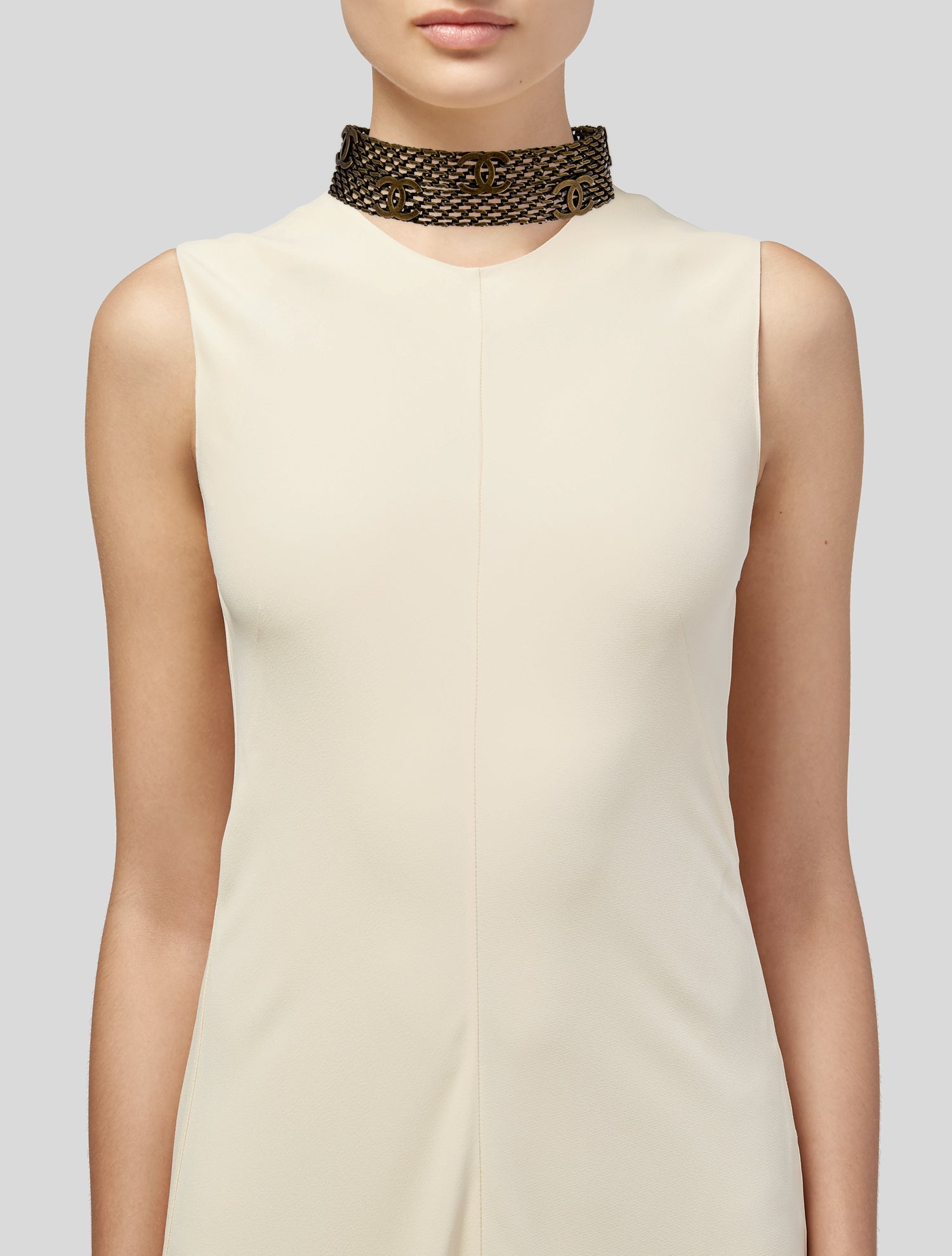 Chanel Vintage CC Choker Necklace