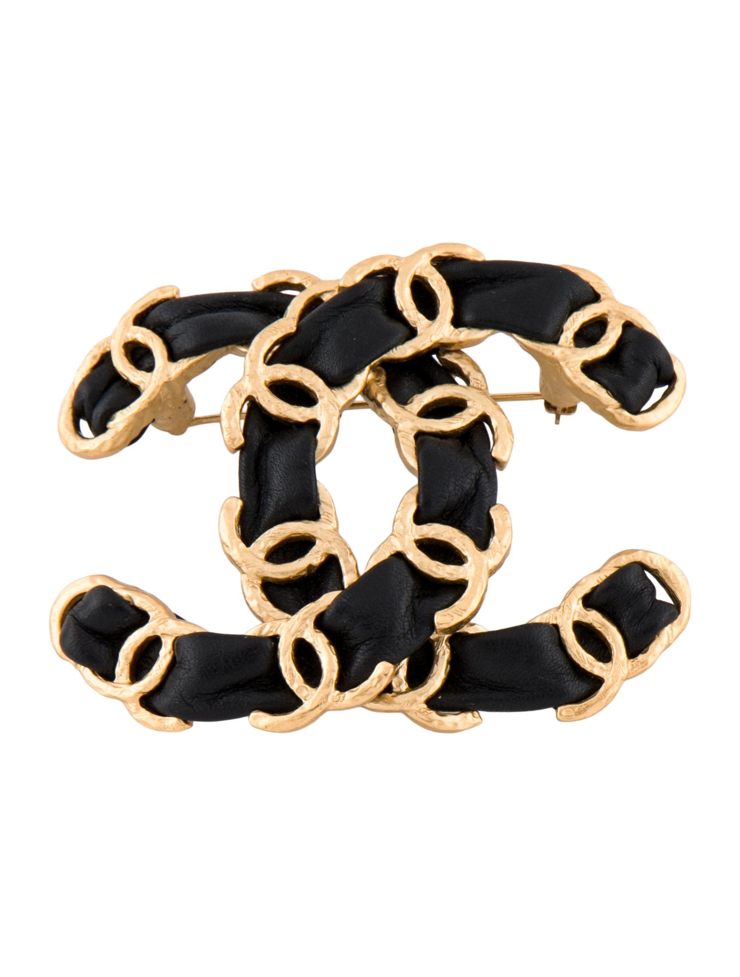 Chanel 2020 Leather CC Brooch
