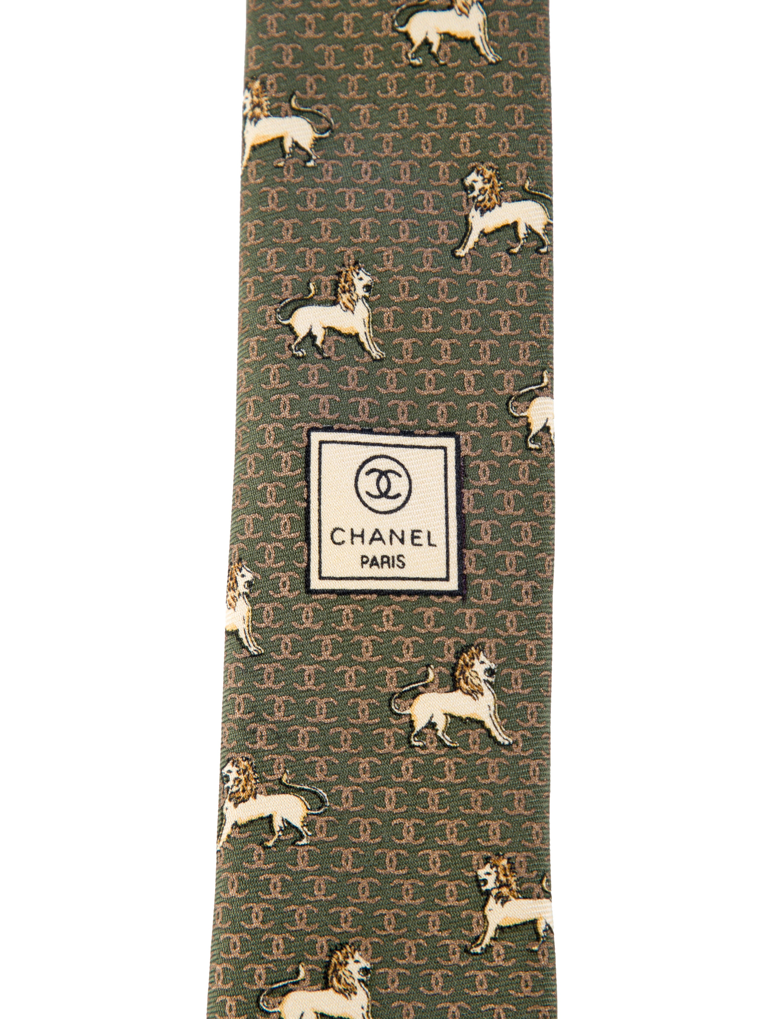 Chanel Silk Pattern Tie