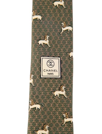 Chanel Silk Pattern Tie