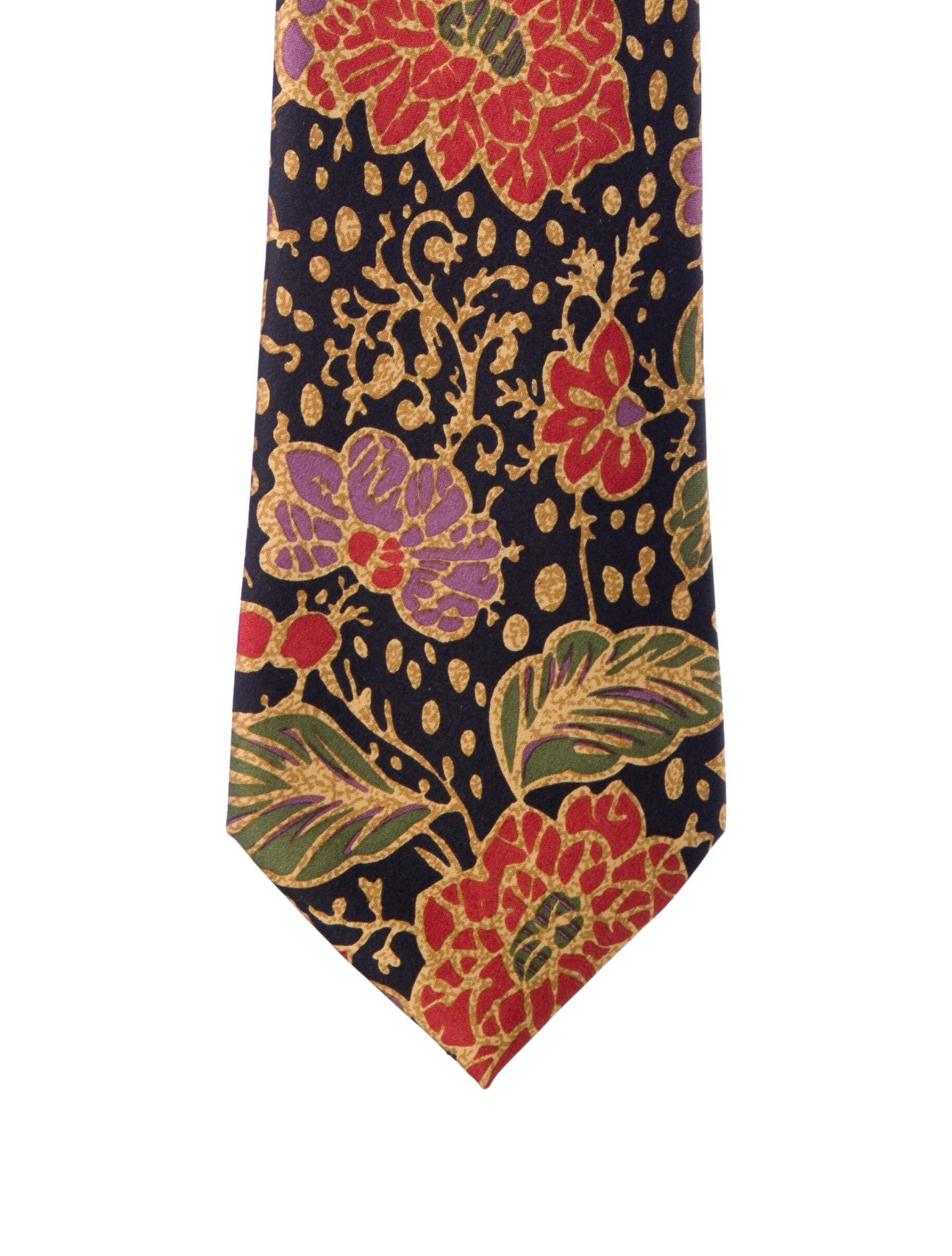 Chanel Floral Silk Tie