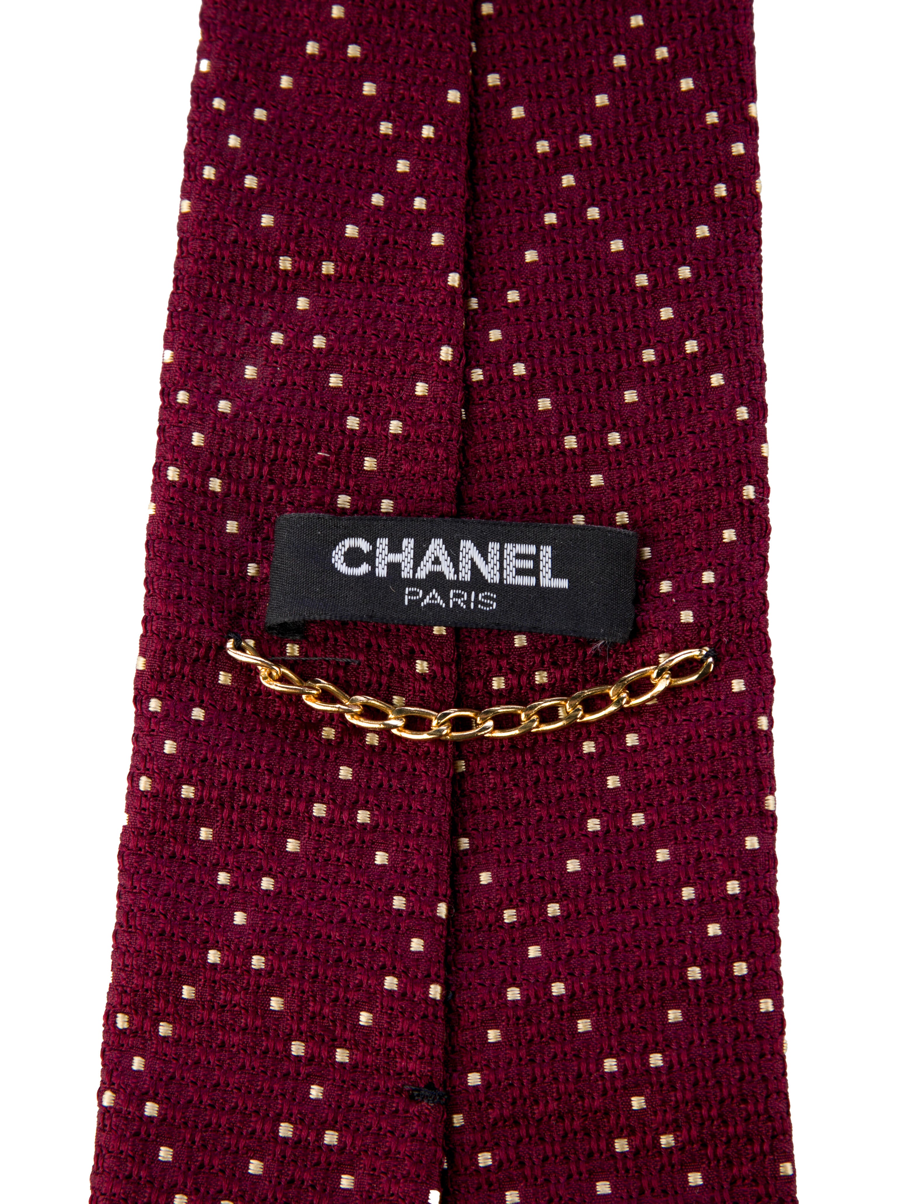 Chanel Silk Pattern Tie