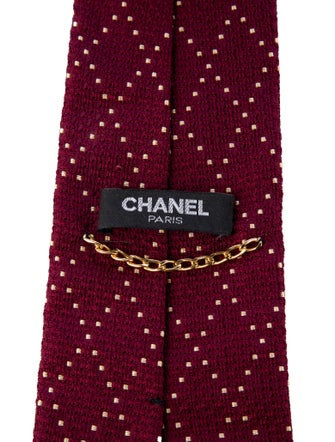 Chanel Silk Pattern Tie