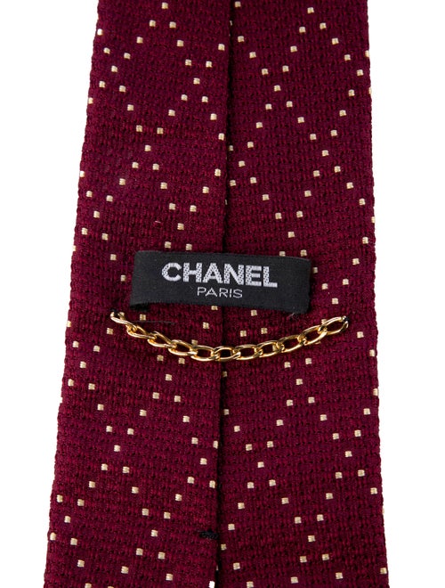 Chanel Silk Pattern Tie