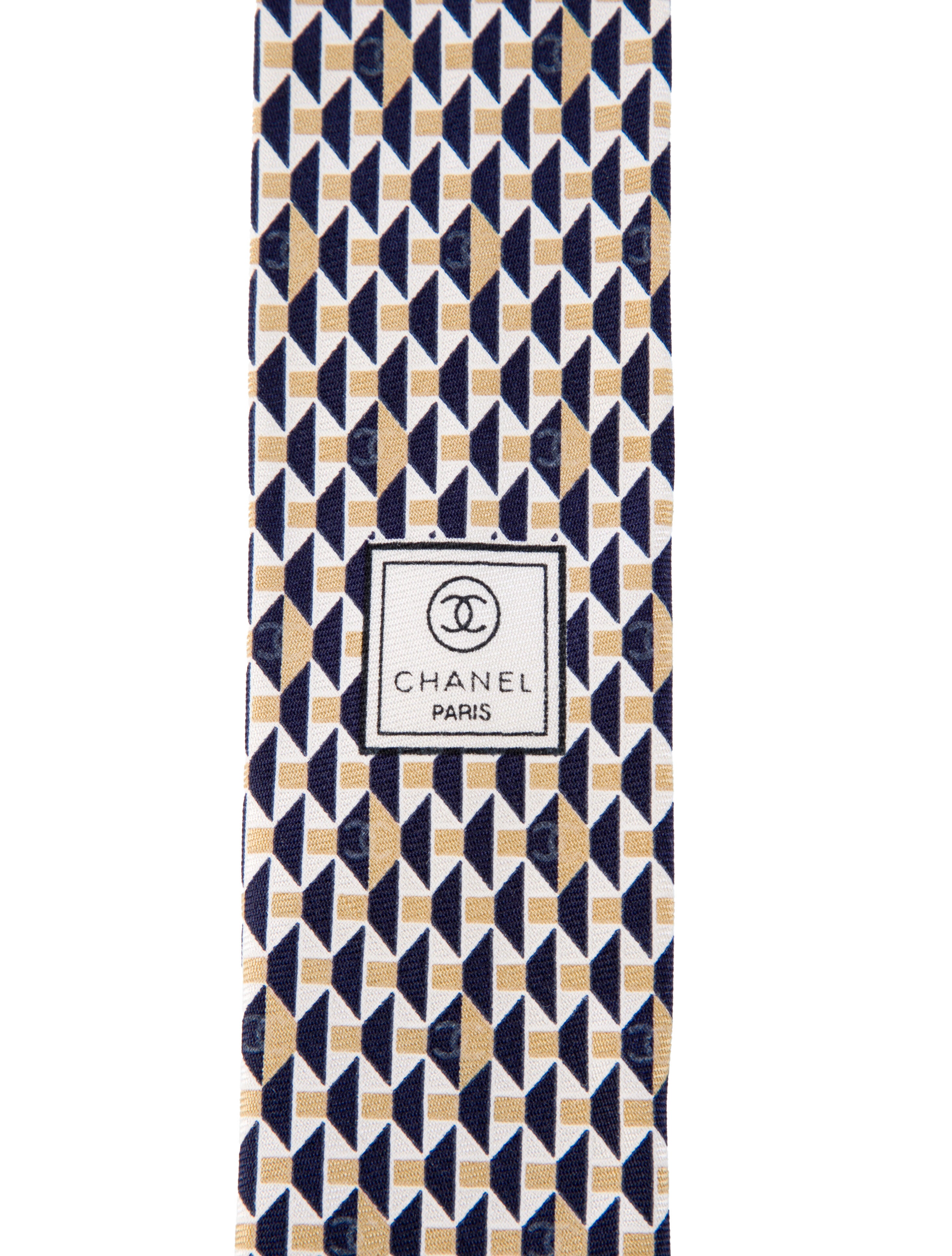 Chanel Silk Pattern Tie