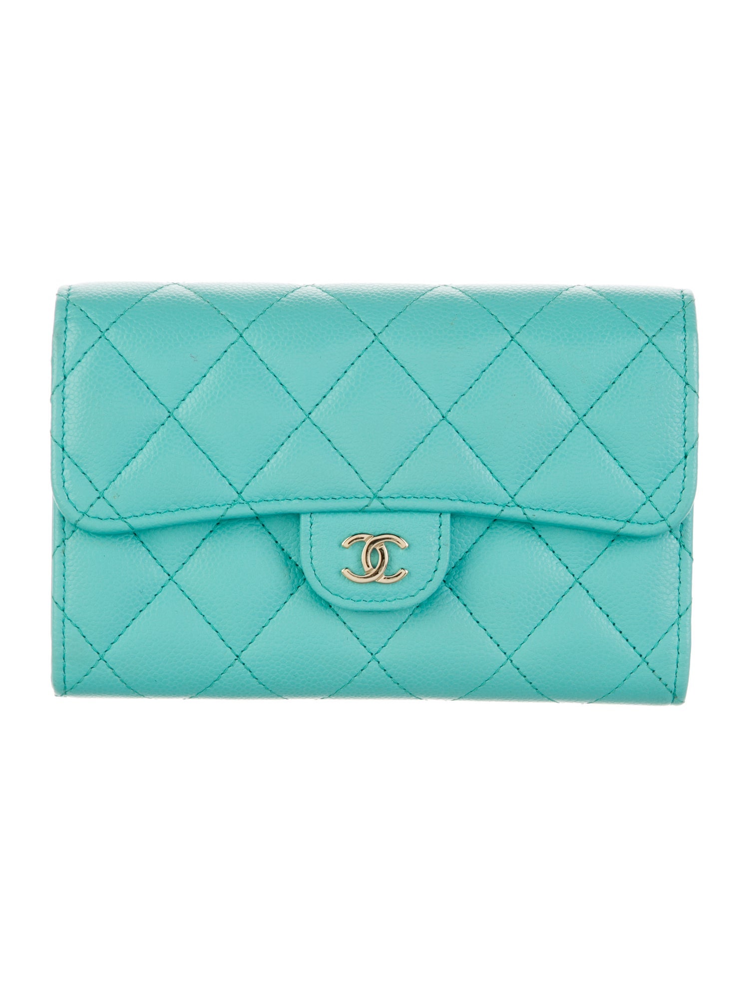 Chanel Interlocking CC Logo Trifold Wallet