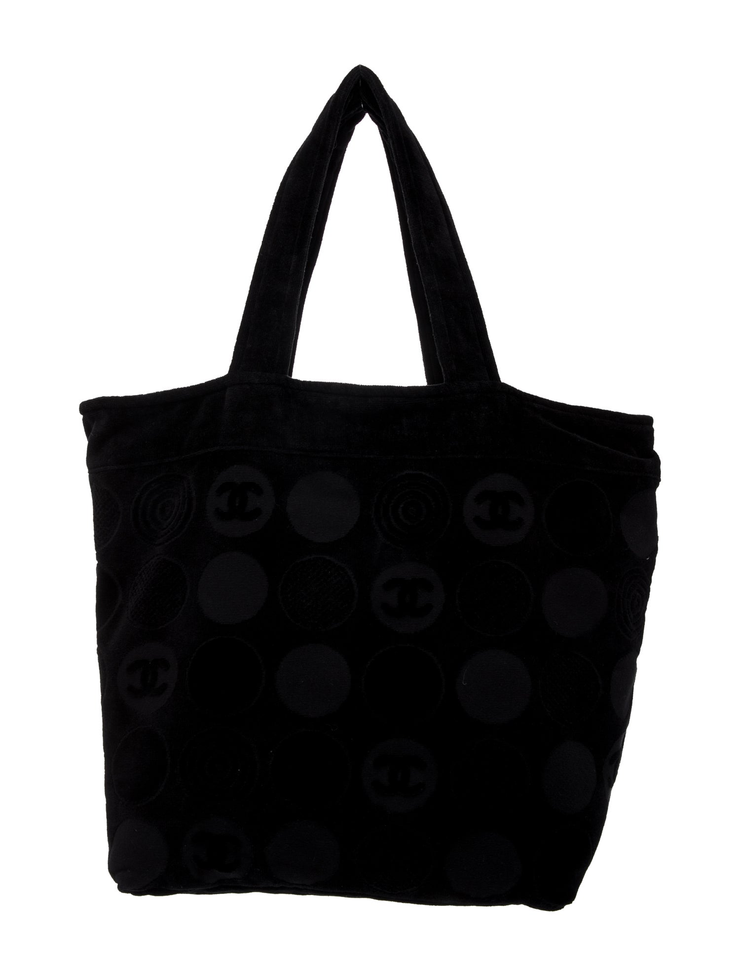 Chanel Terry Cloth CC Beach Towel Tote Set