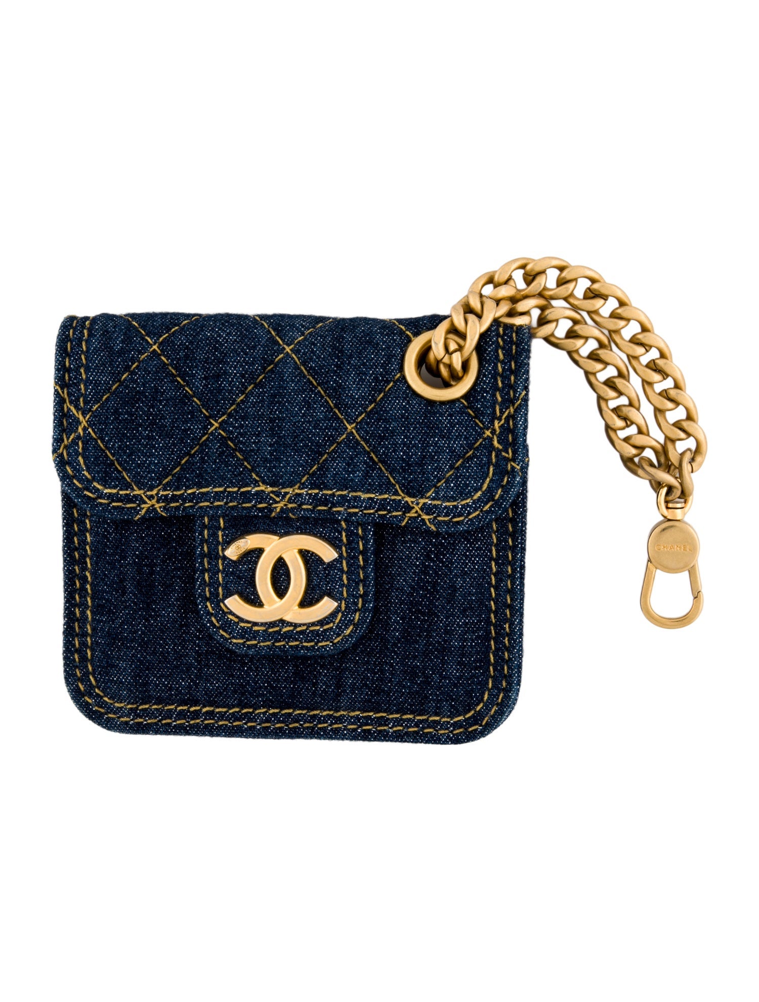 Chanel Denim Double You Bag Charm
