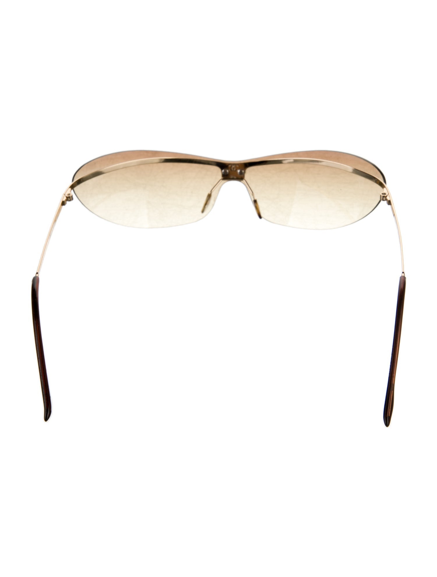 Chanel Interlocking CC Logo Shield Sunglasses