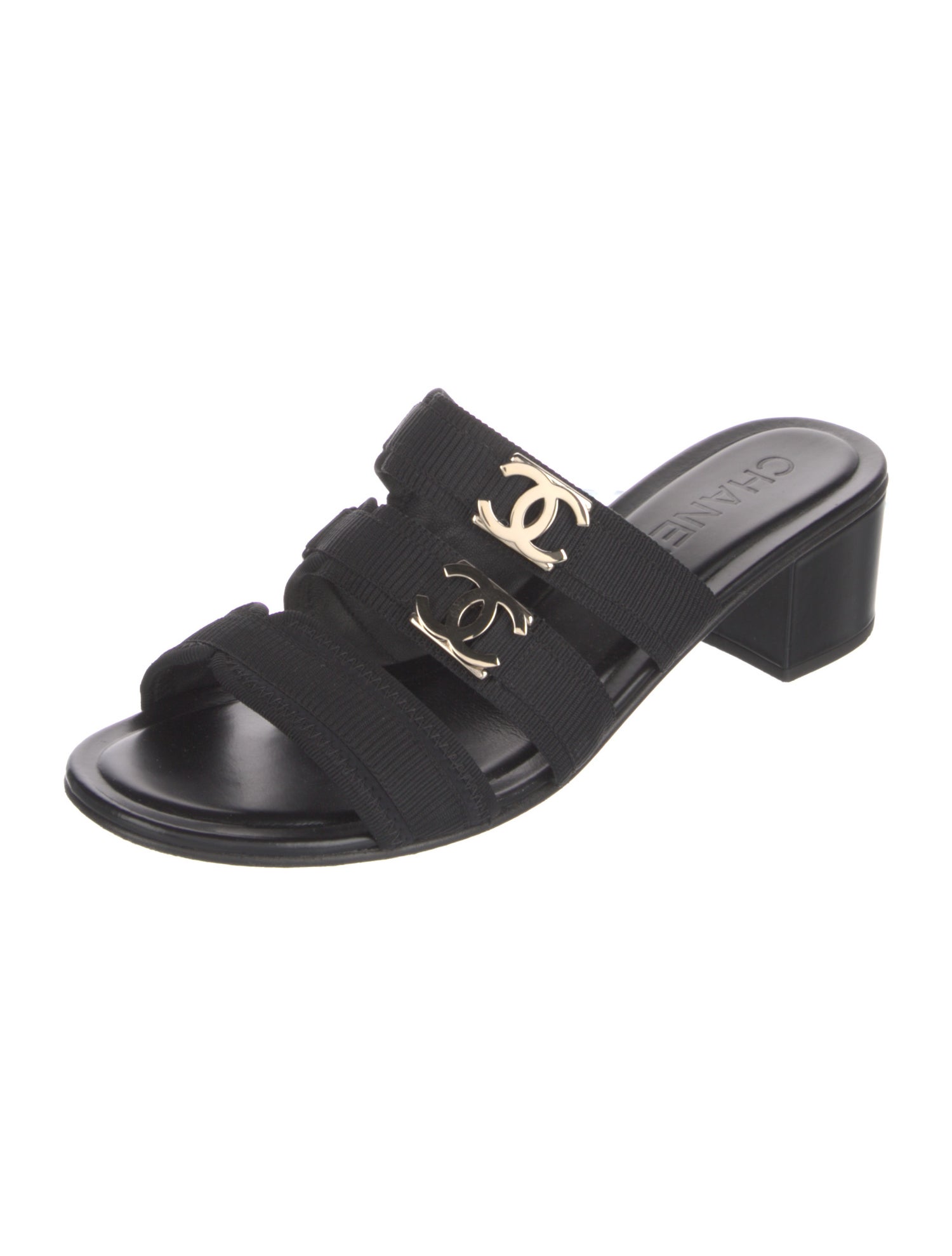 Chanel Interlocking CC Logo Slides