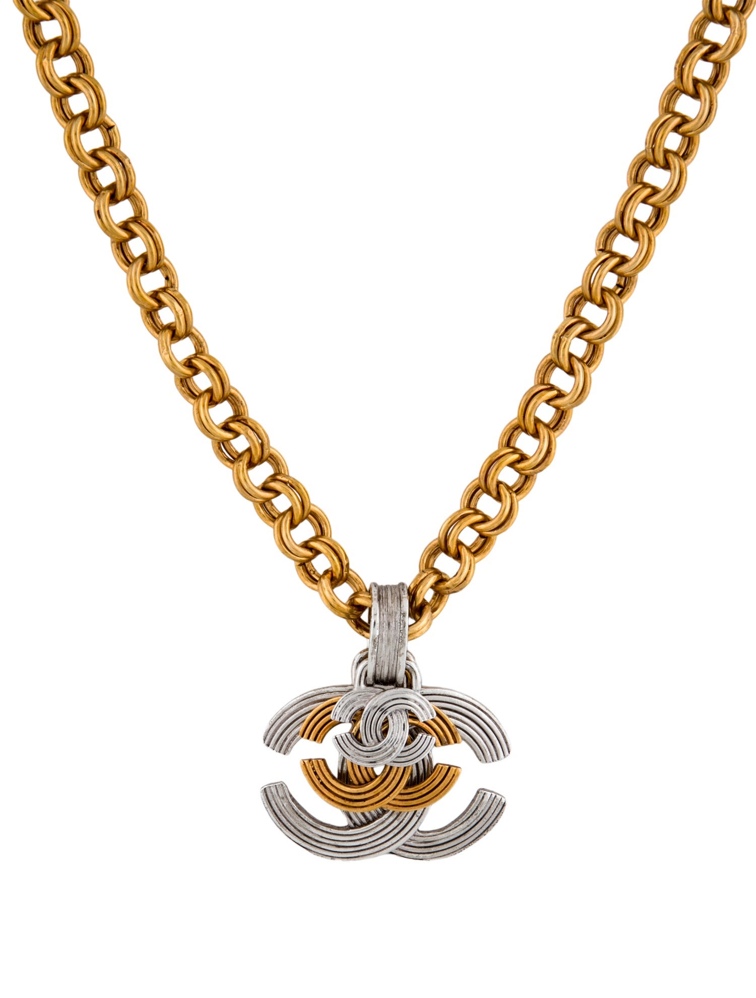 Chanel Vintage CC Pendant Necklace
