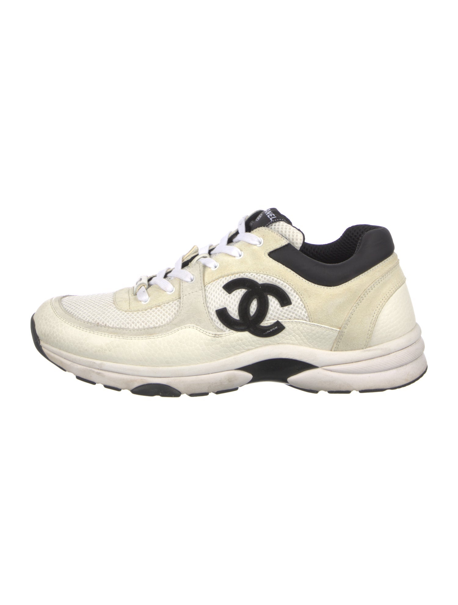 Chanel Interlocking CC Logo Suede Athletic Sneakers