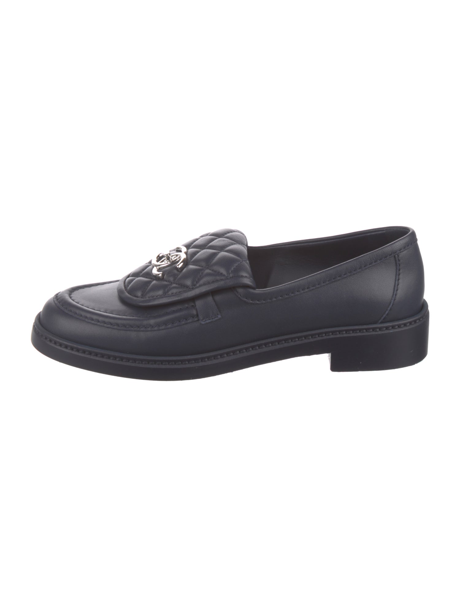 Chanel 2021 Interlocking CC Logo Loafers