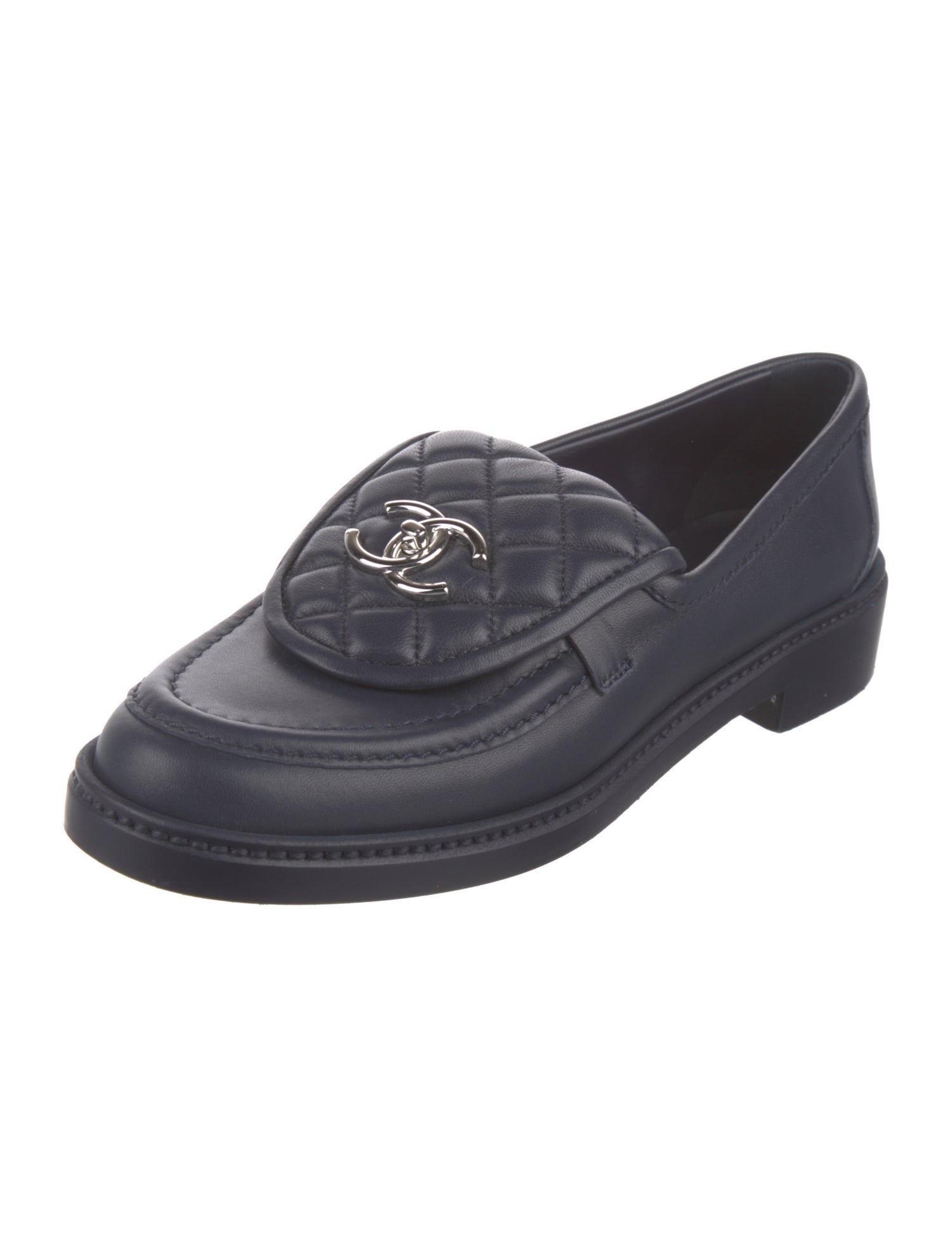 Chanel 2021 Interlocking CC Logo Loafers