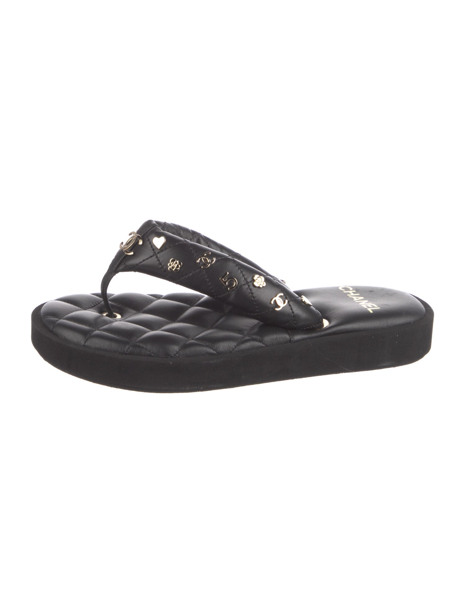 CHANEL 26S FLIP FLOPS IN RED CALFSKIN CC LOGO main image 0