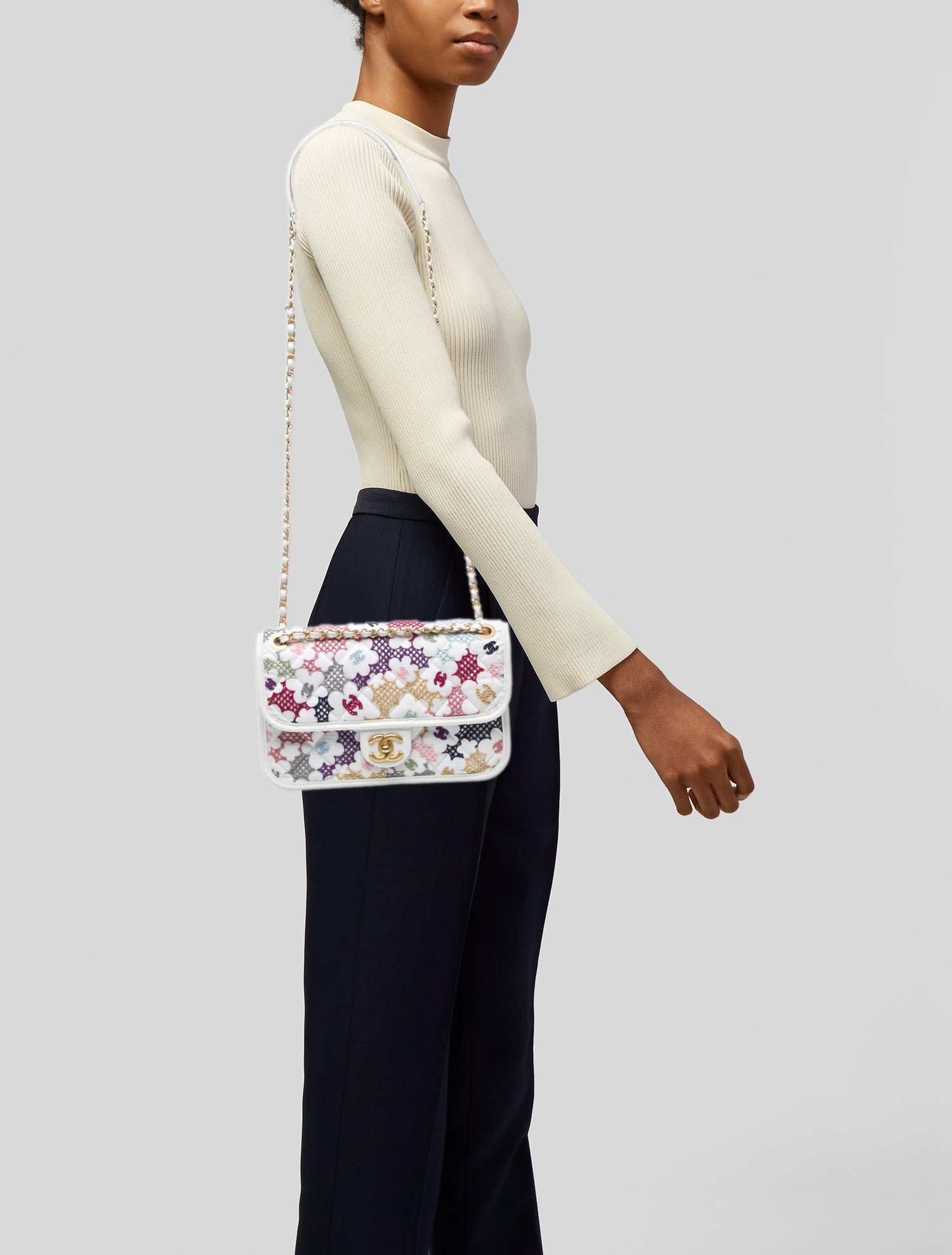 Chanel Small Lace Patchwork Flap Bag