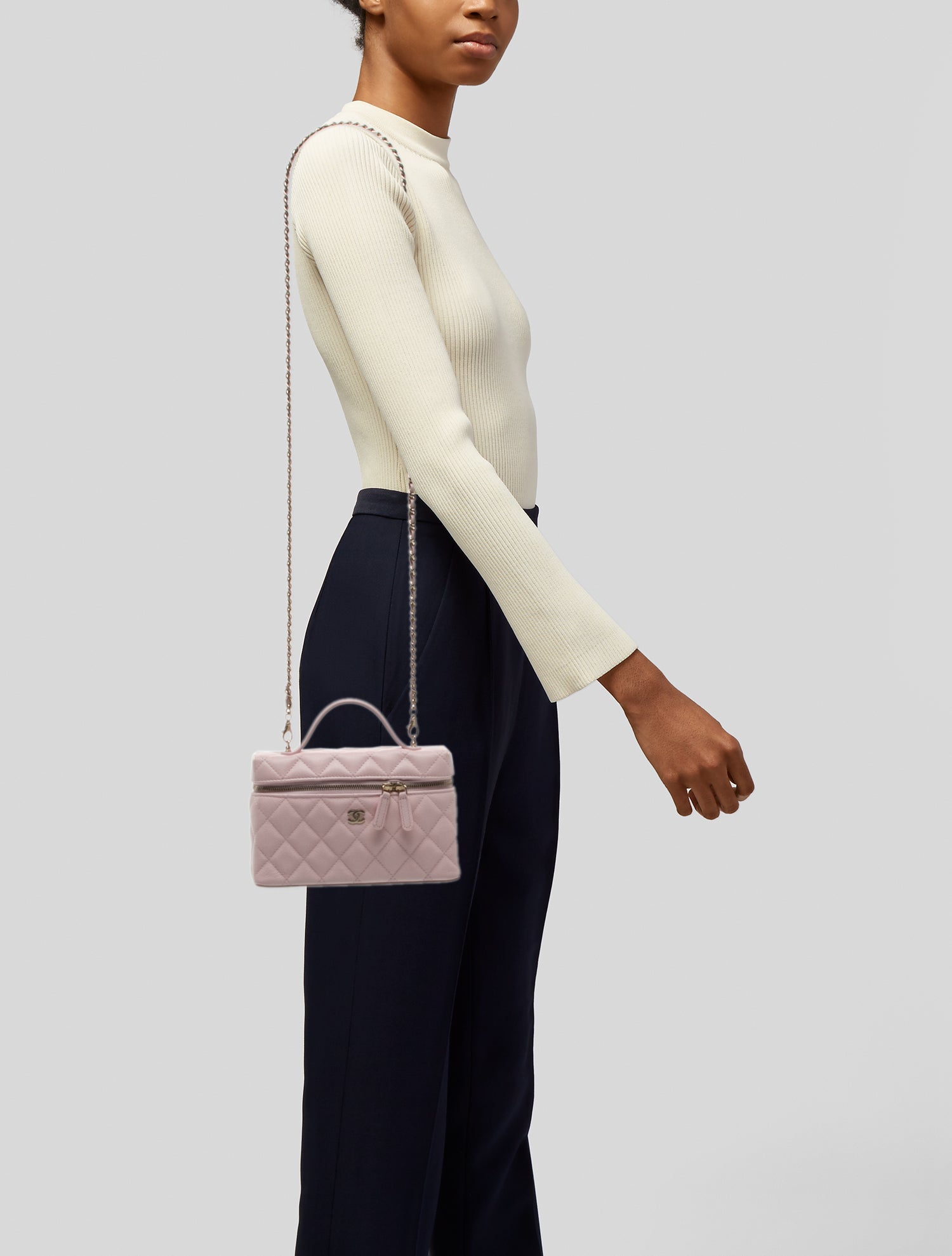 Chanel Slim Vanity Case w/ Chain w/ Tags
