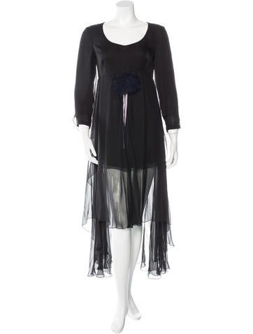 Chanel Camellia Silk Dress