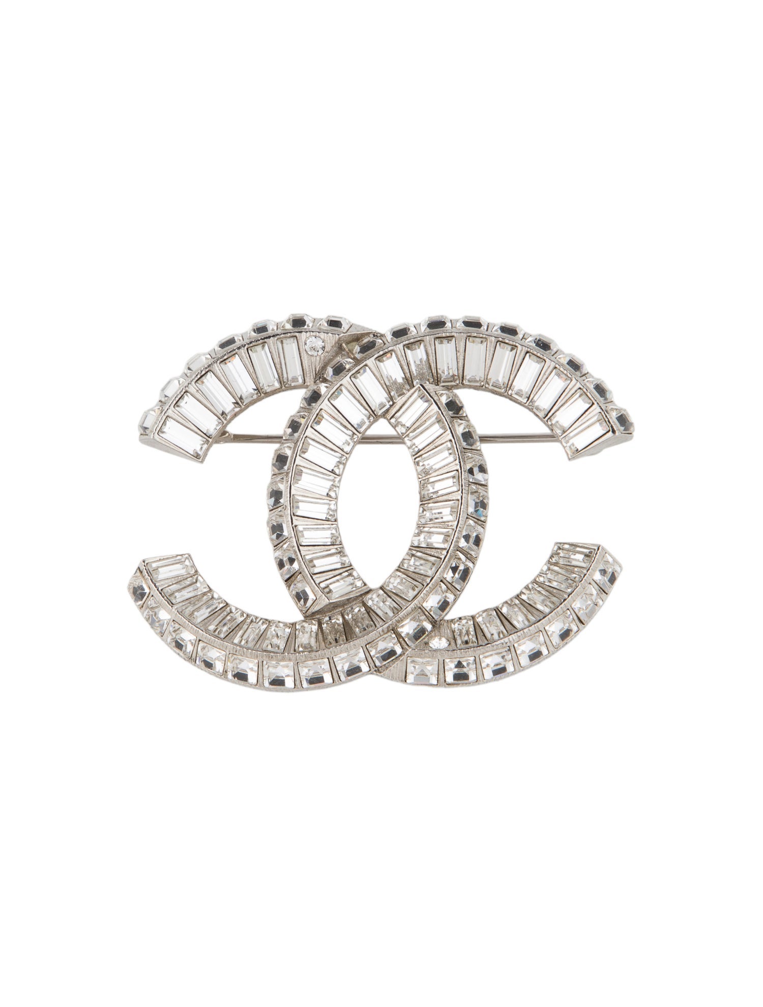 Chanel 2022 Strass CC Pin Brooch