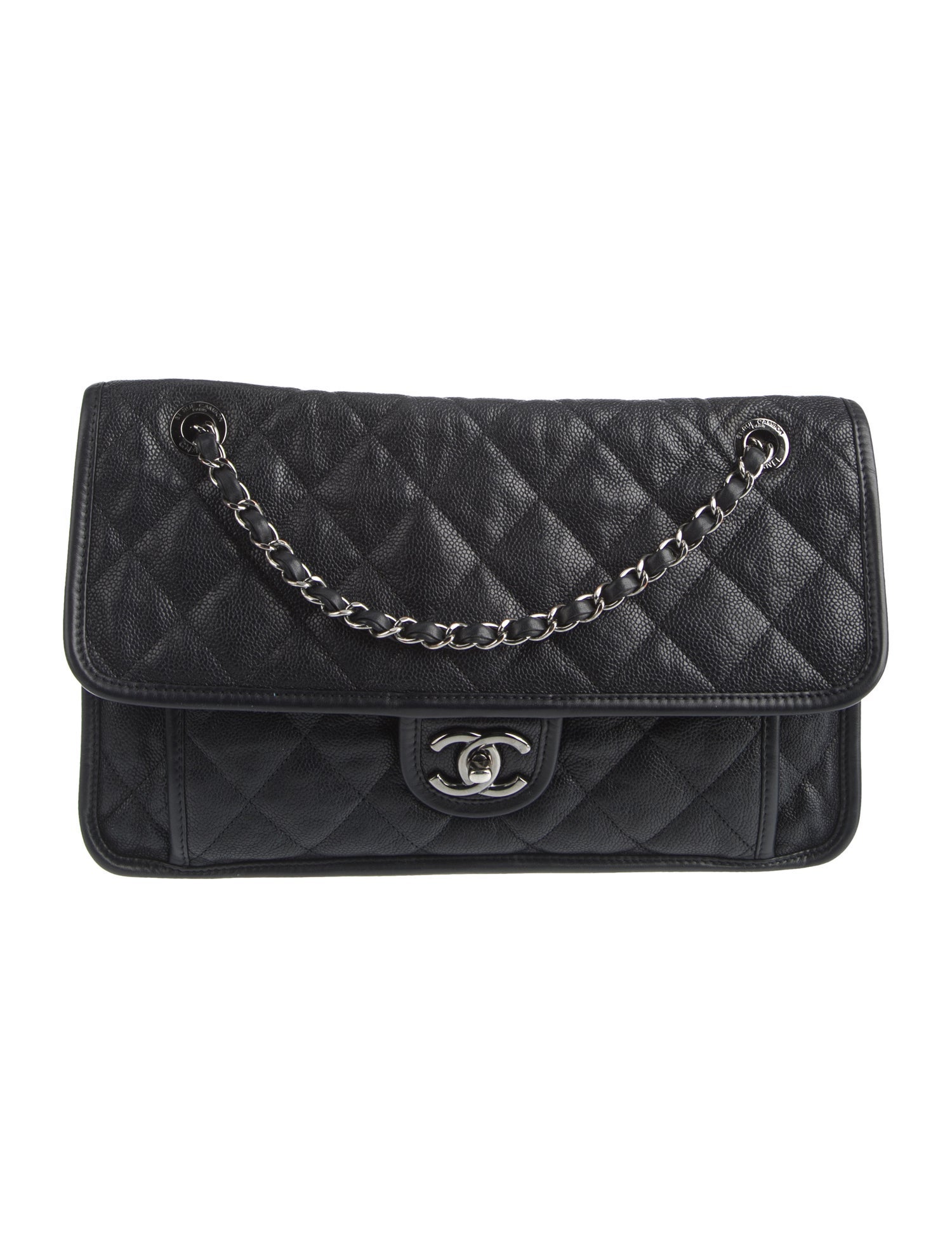 Lambertson Truex Crocodile Handle Bag - Black Shoulder Bags