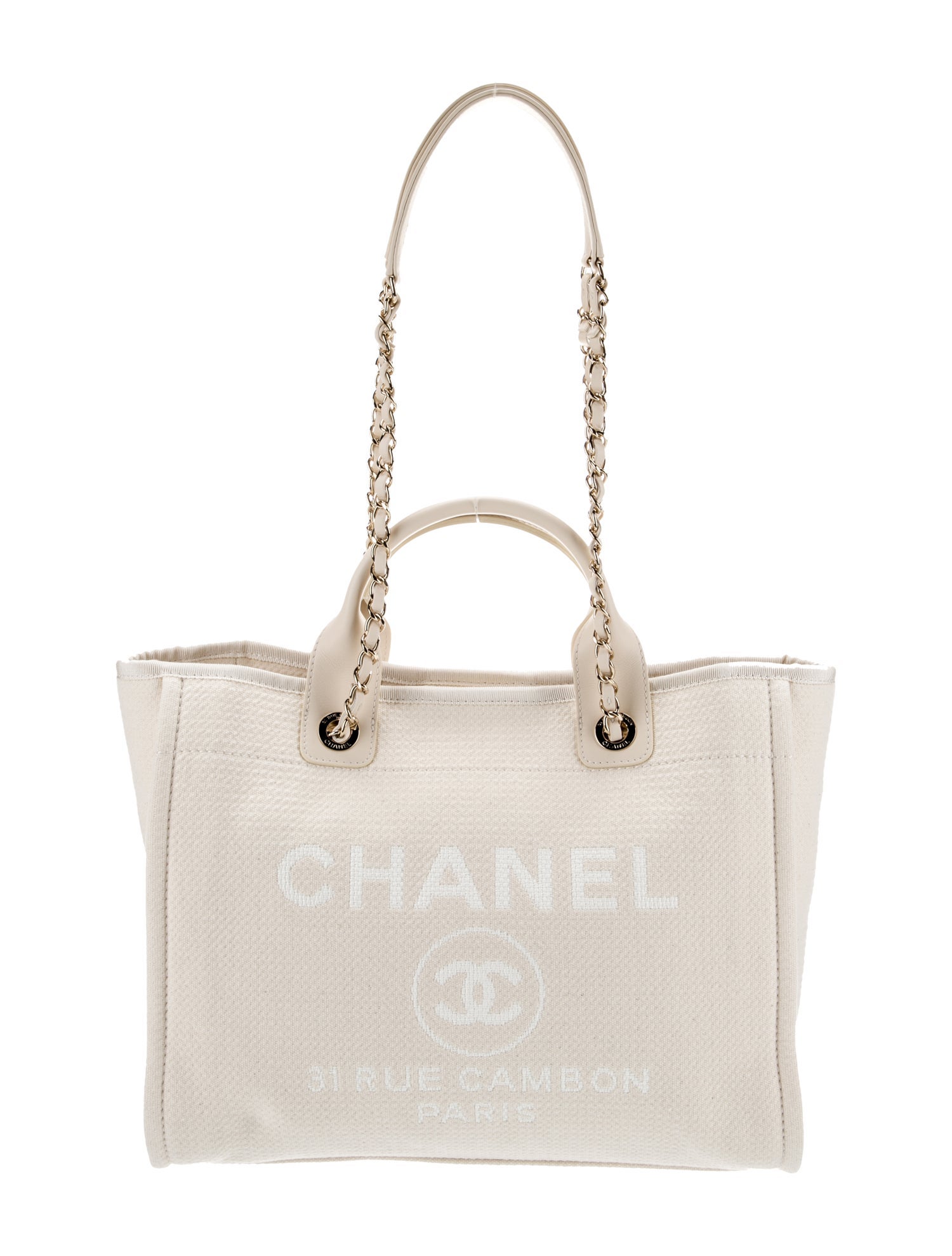 Chanel Small Deauville Shopping Bag w/ Pouch