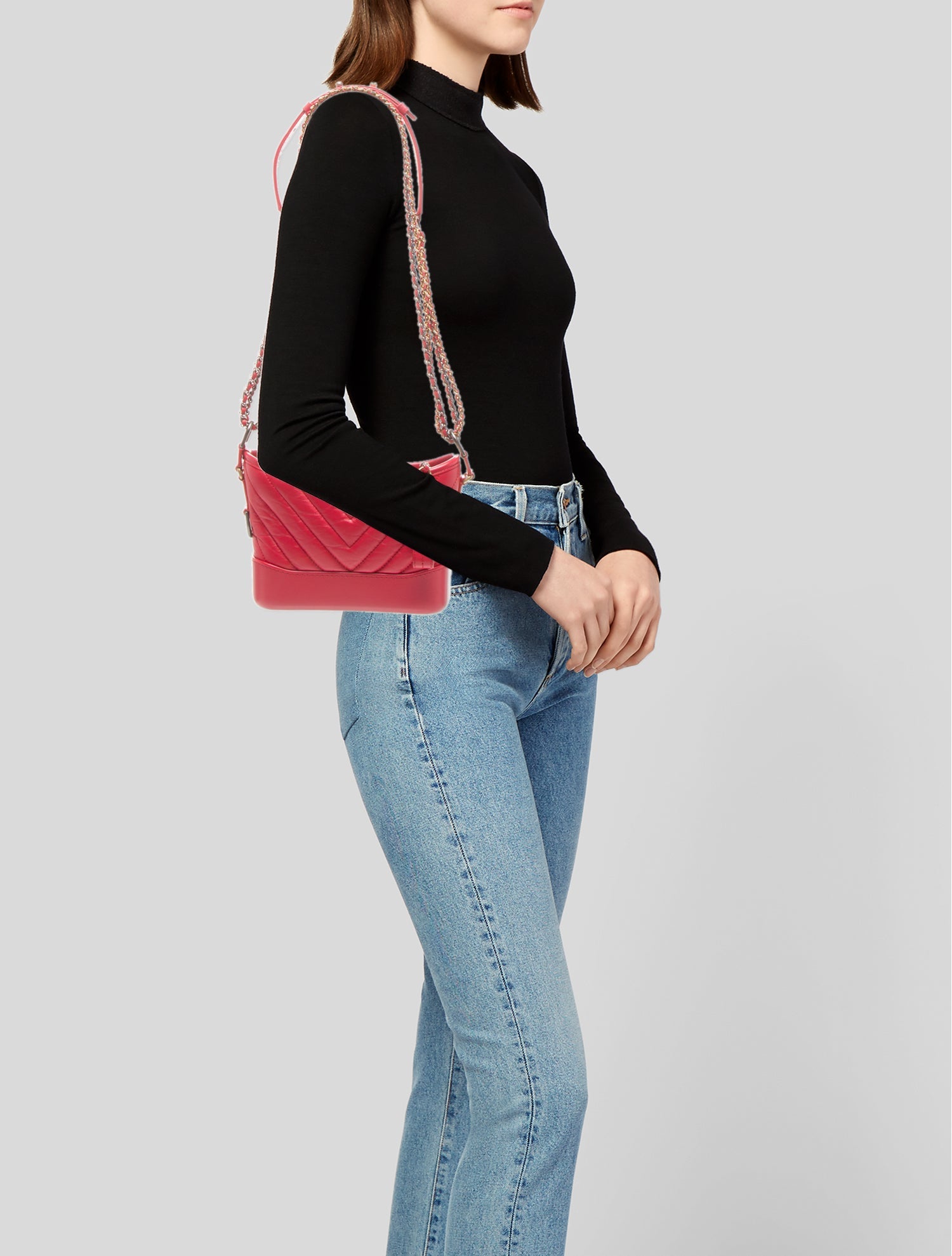 Chanel Small Chevron Gabrielle Hobo