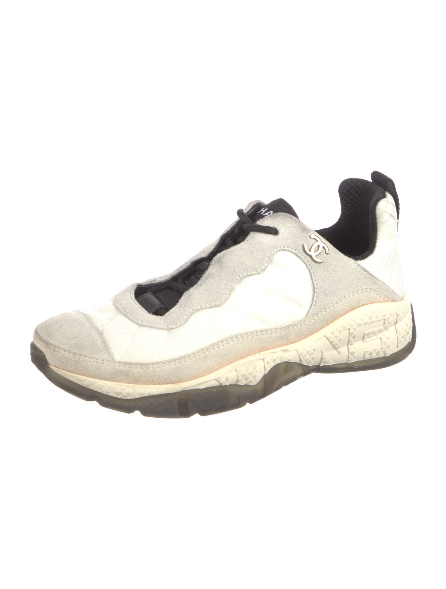 Chanel Interlocking CC Logo Sneakers