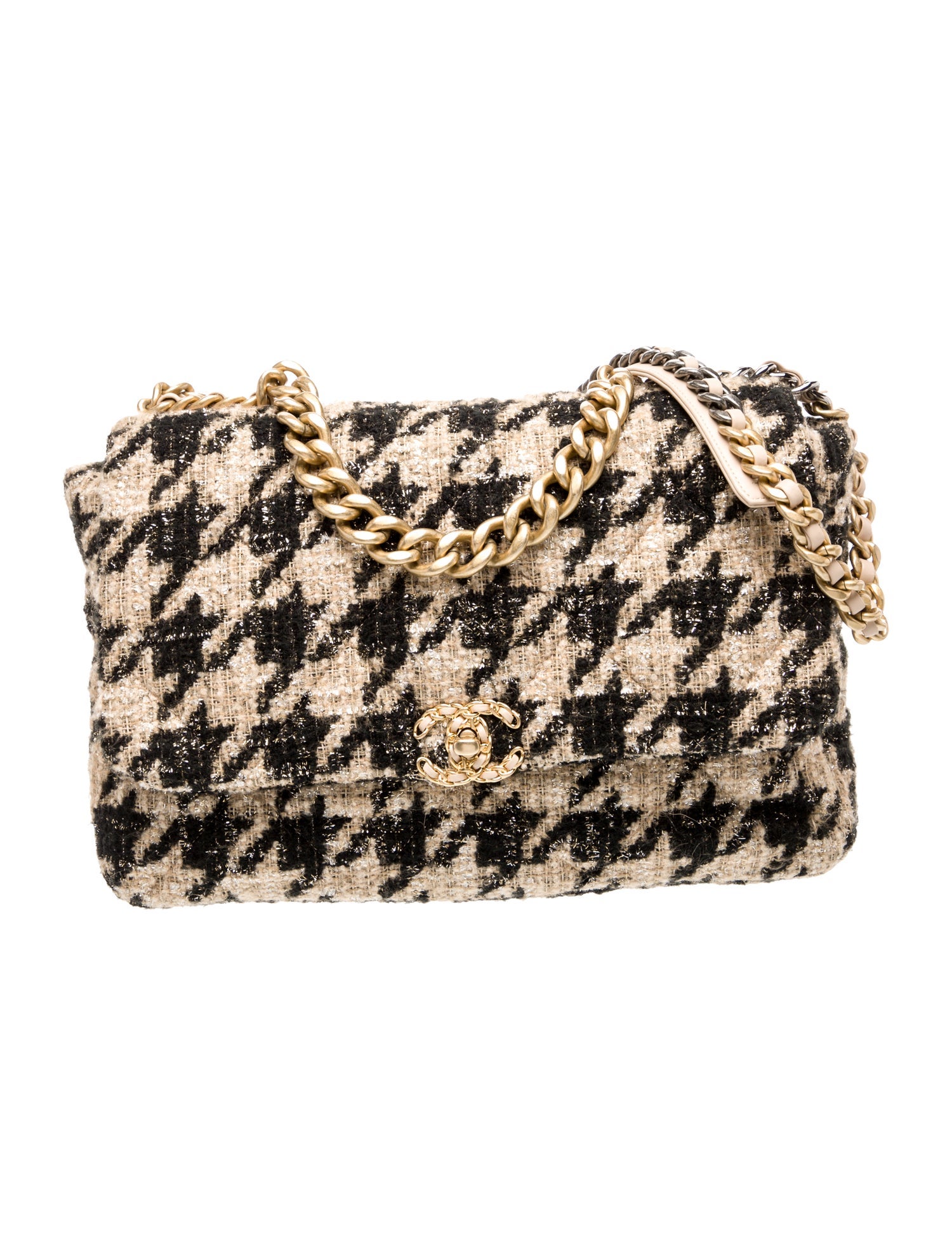 Chanel Tweed Maxi 19 Flap Bag