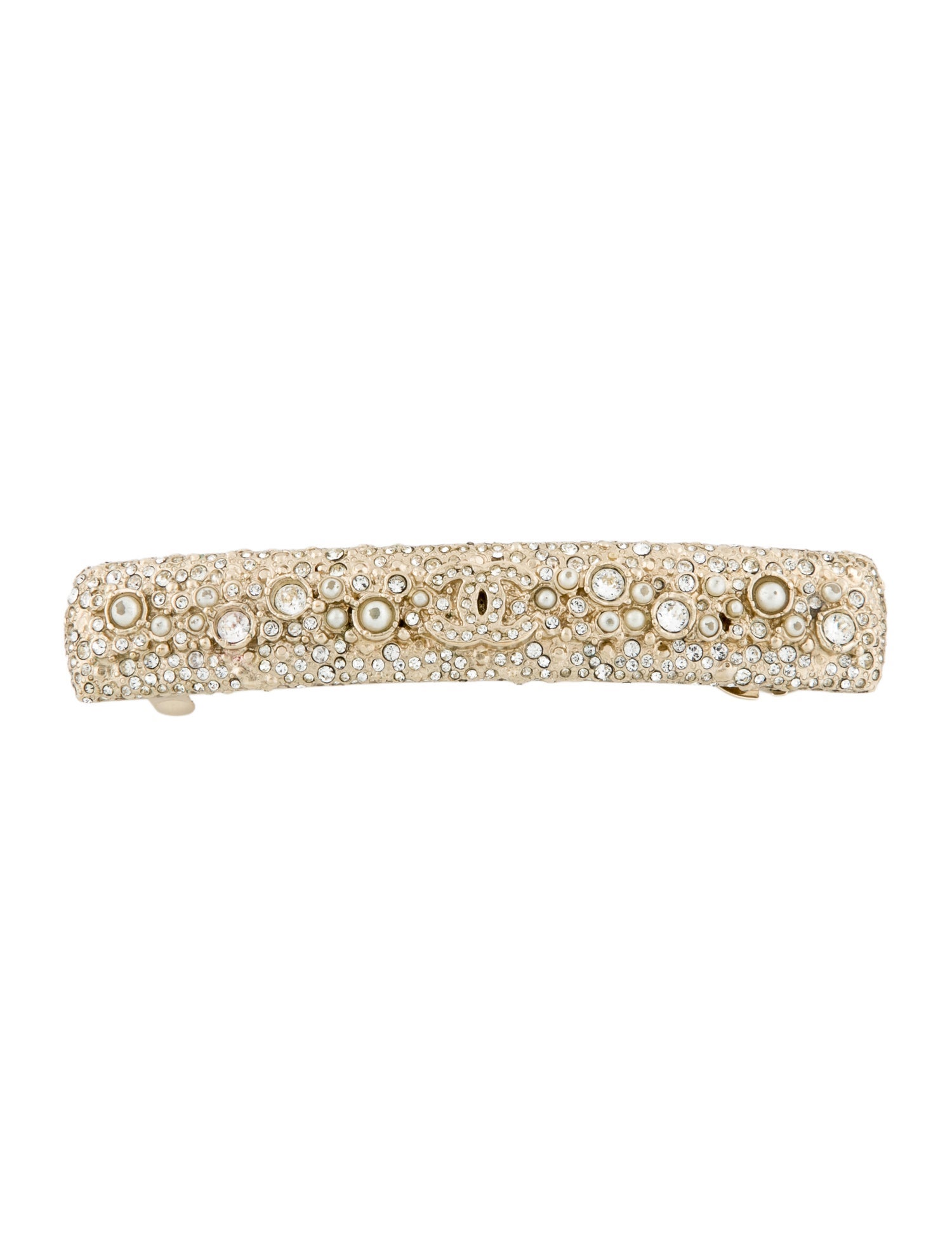 Chanel Crystal CC Hair Clip