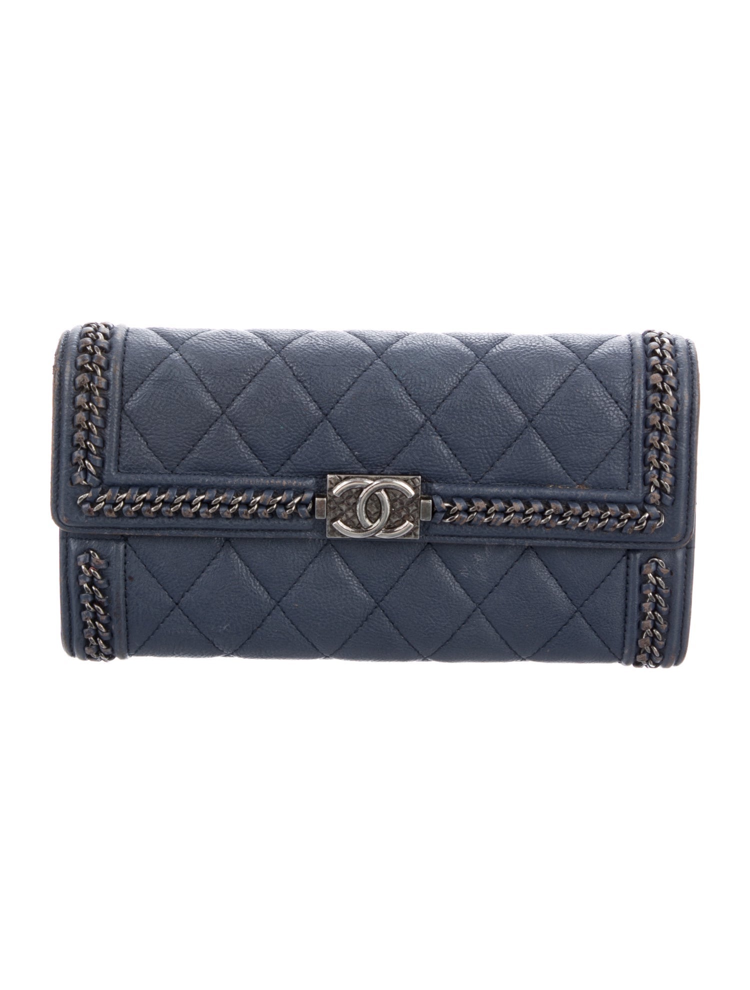 Chanel 2015-2016 Chain Around Boy Continental Wallet