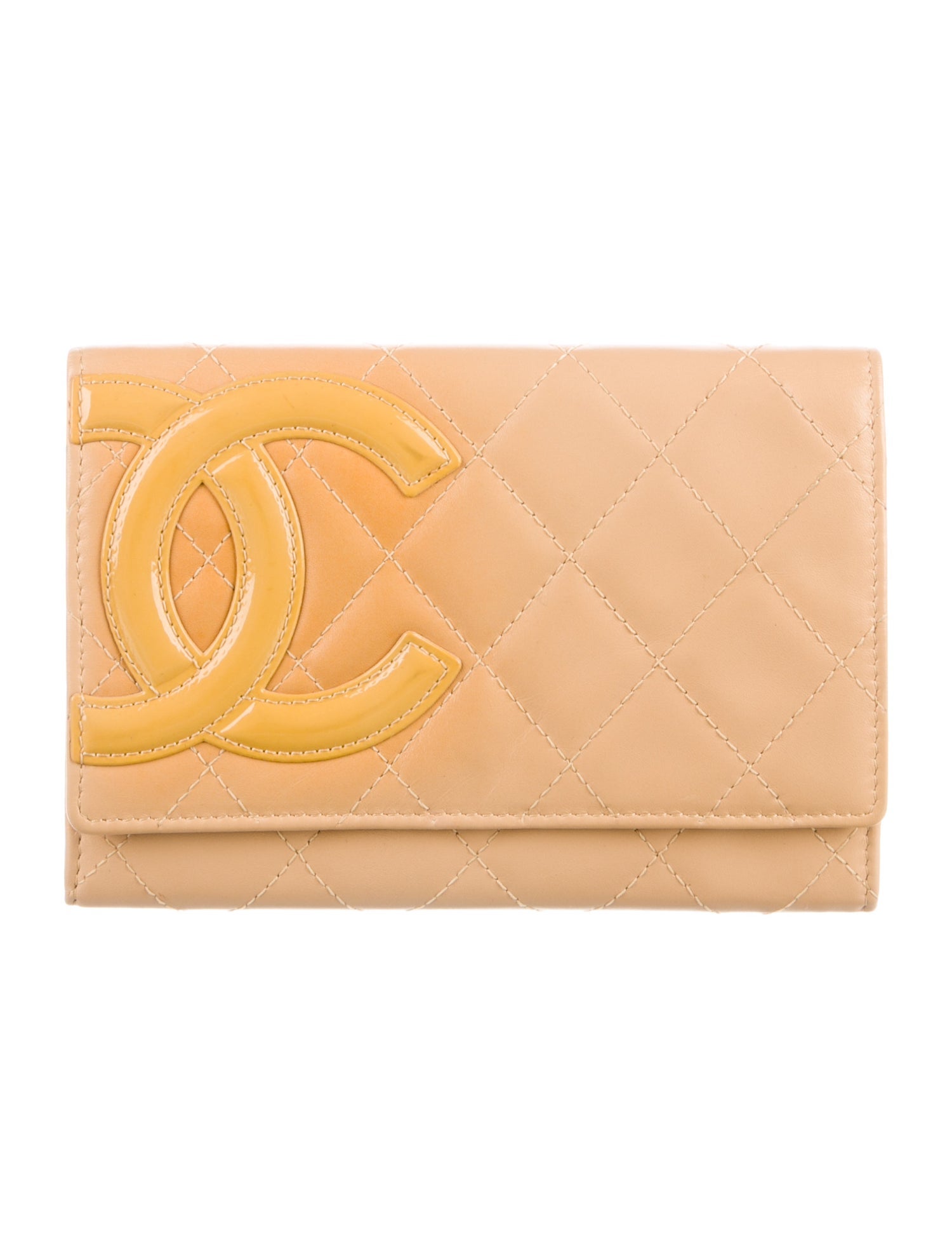 Chanel Vintage Ligne Cambon Flap Wallet Compact Wallet