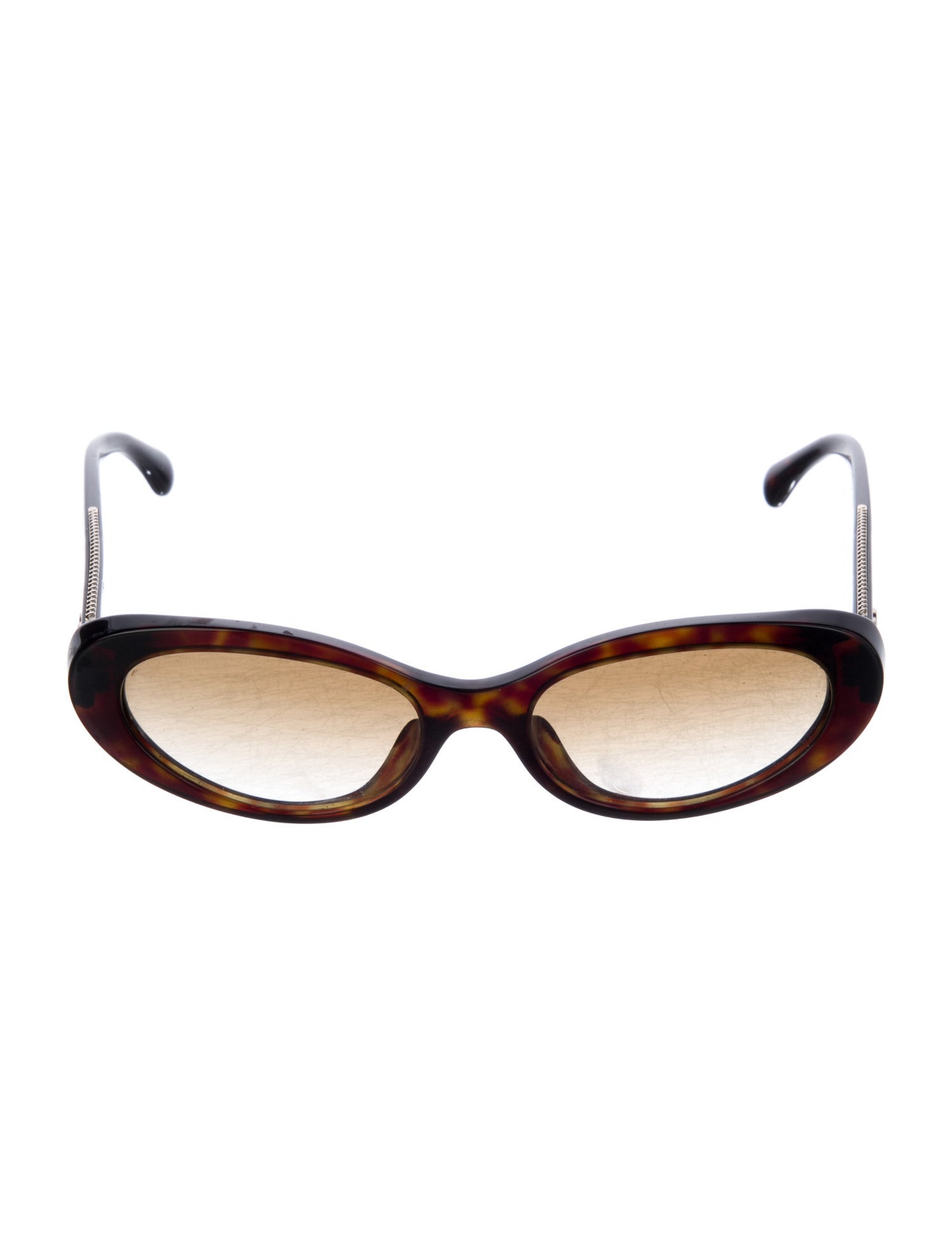 Chanel Interlocking CC Logo Narrow Sunglasses