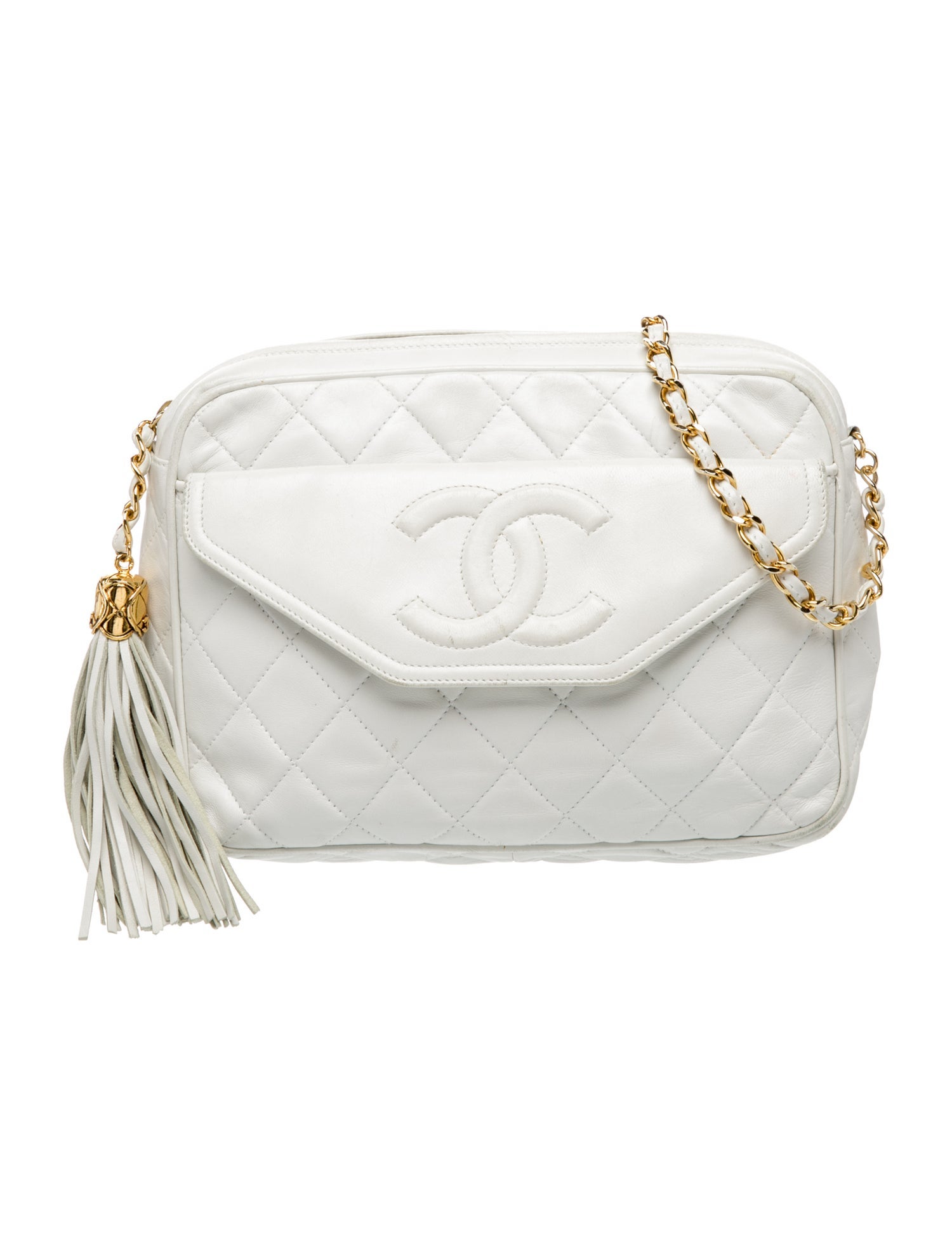 Chanel CC Quilted Tassel Camera Bag