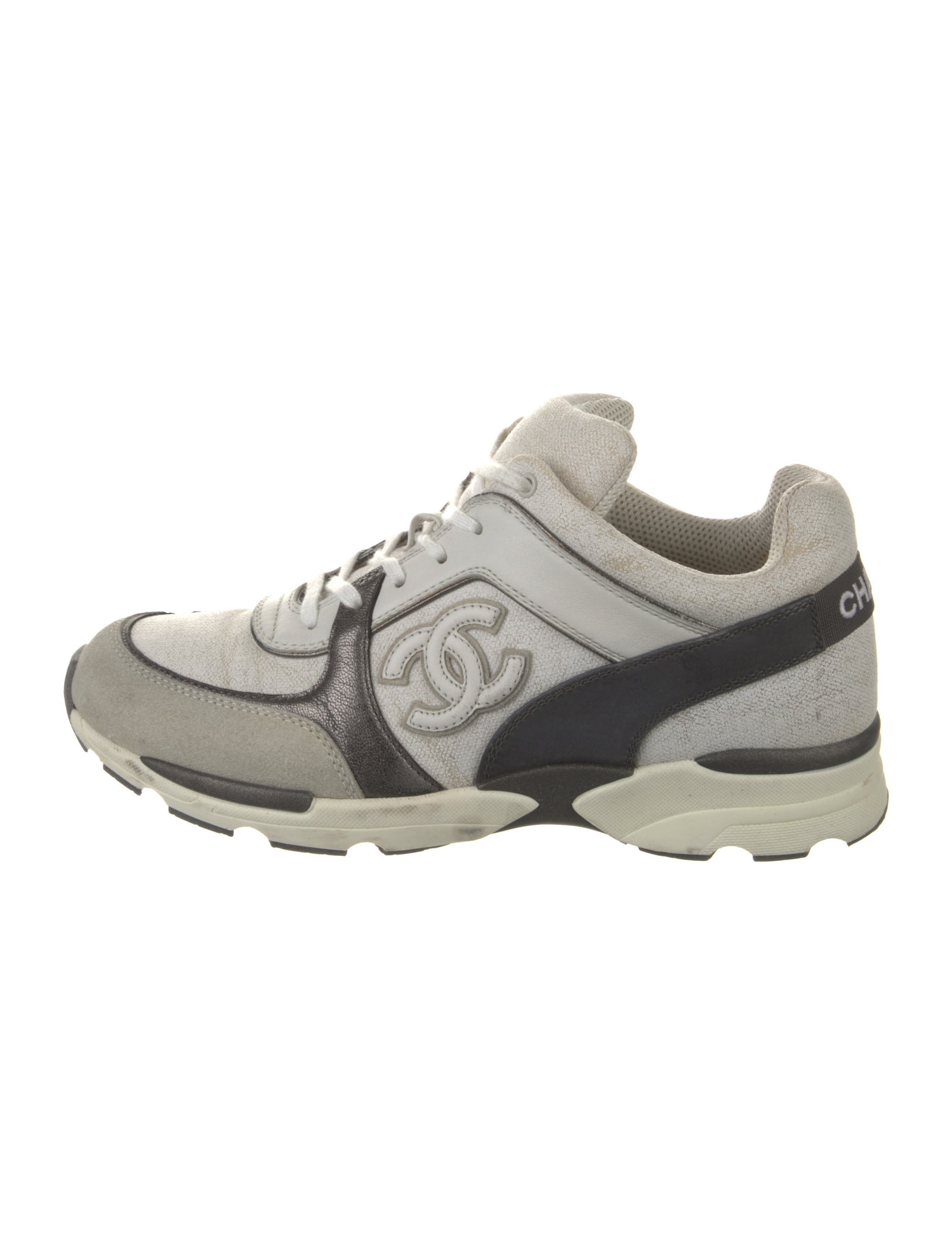Chanel 2015 Interlocking CC Logo Athletic Sneakers