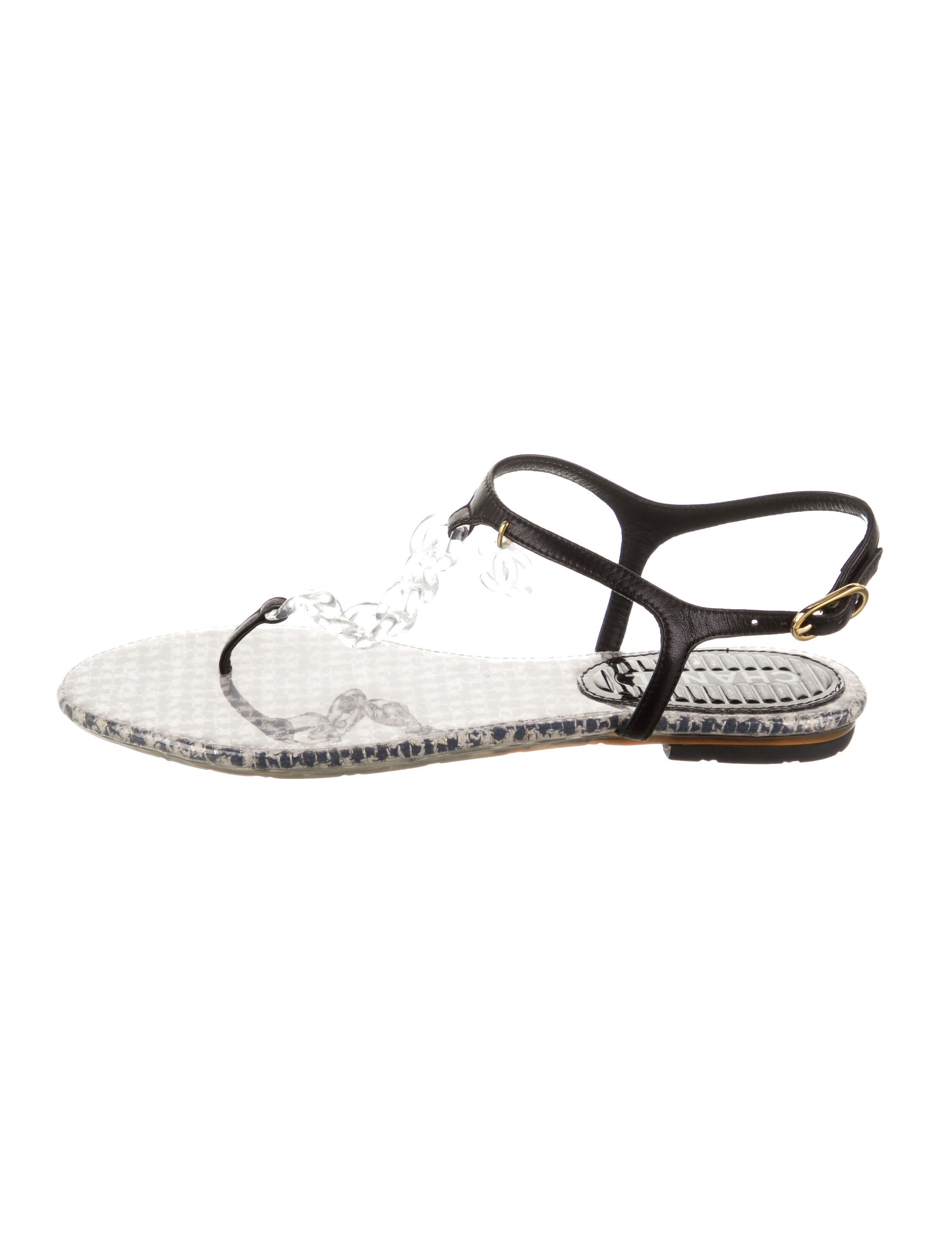 Chanel Crystal Slingback Sandals